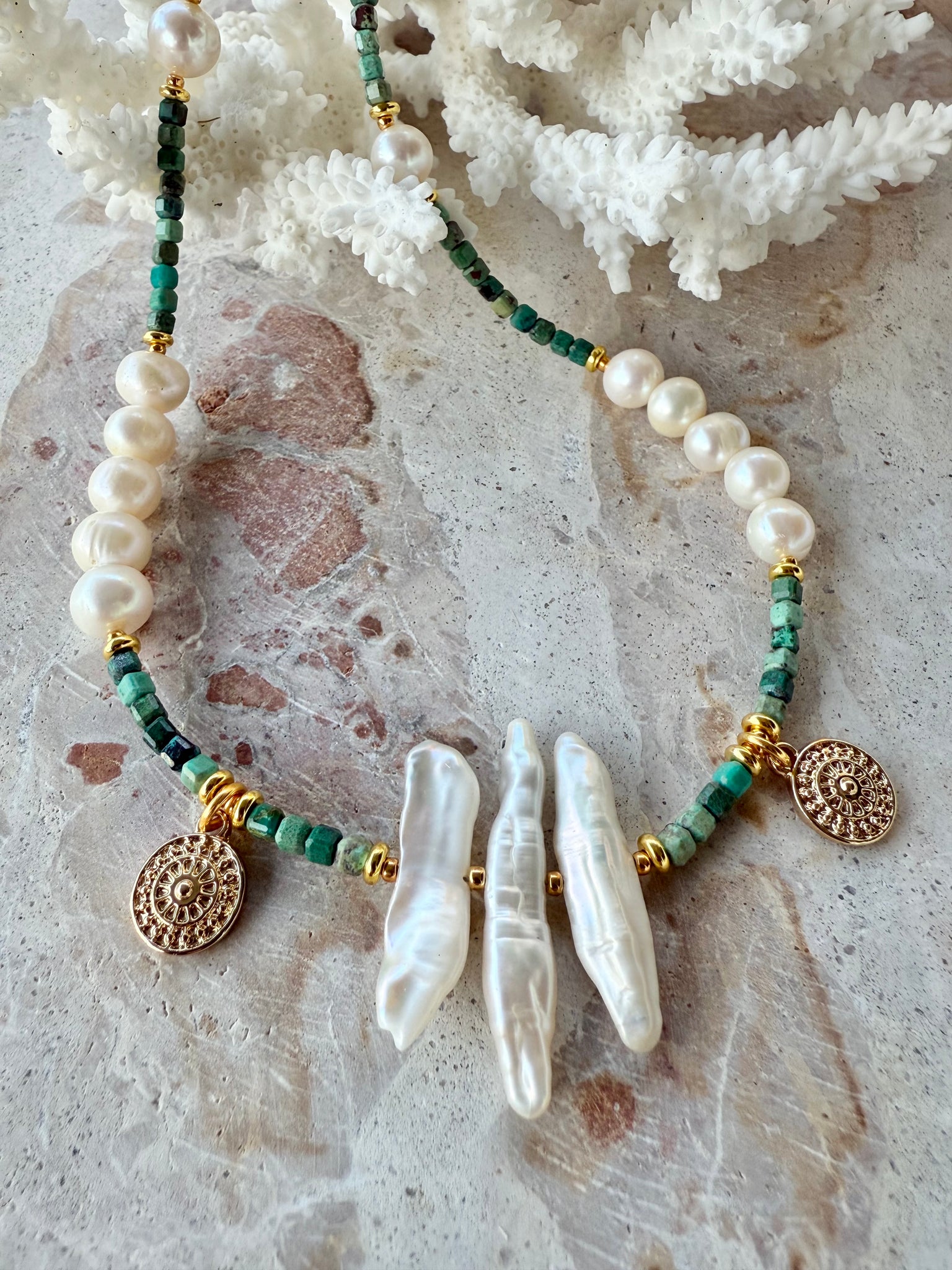 Coastal Luxe Keshi Baroque Pearl Necklace