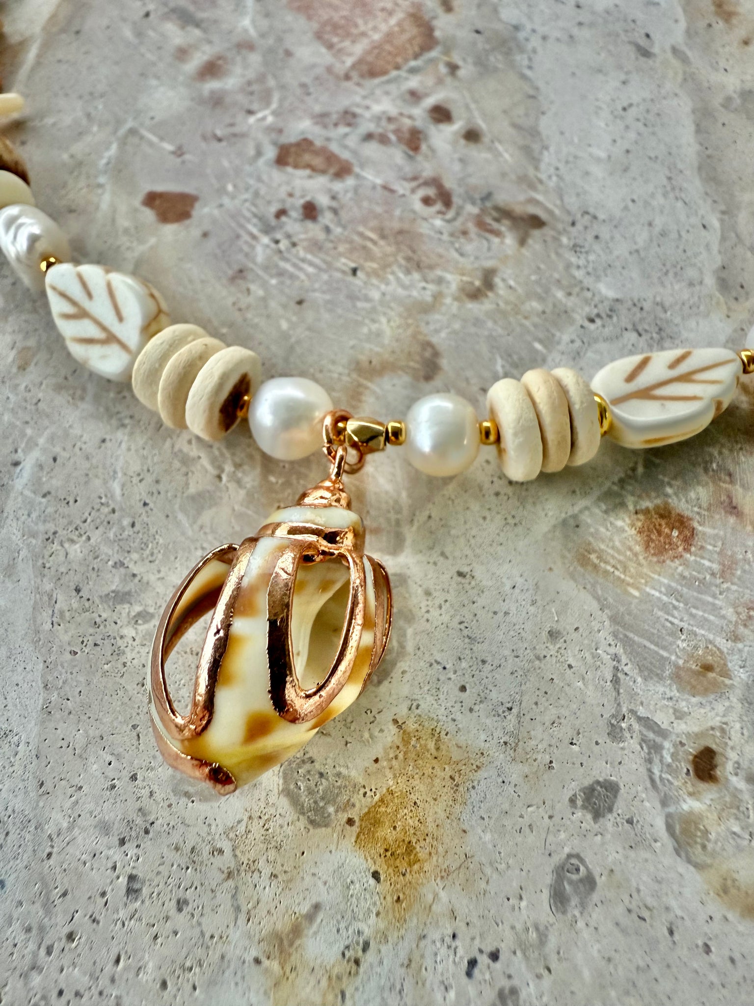 Amalfi Coral Shell Necklace