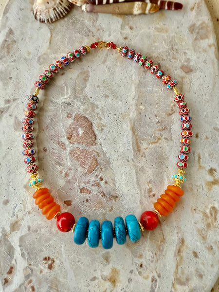 Zanzibar Islander Stone  Necklace