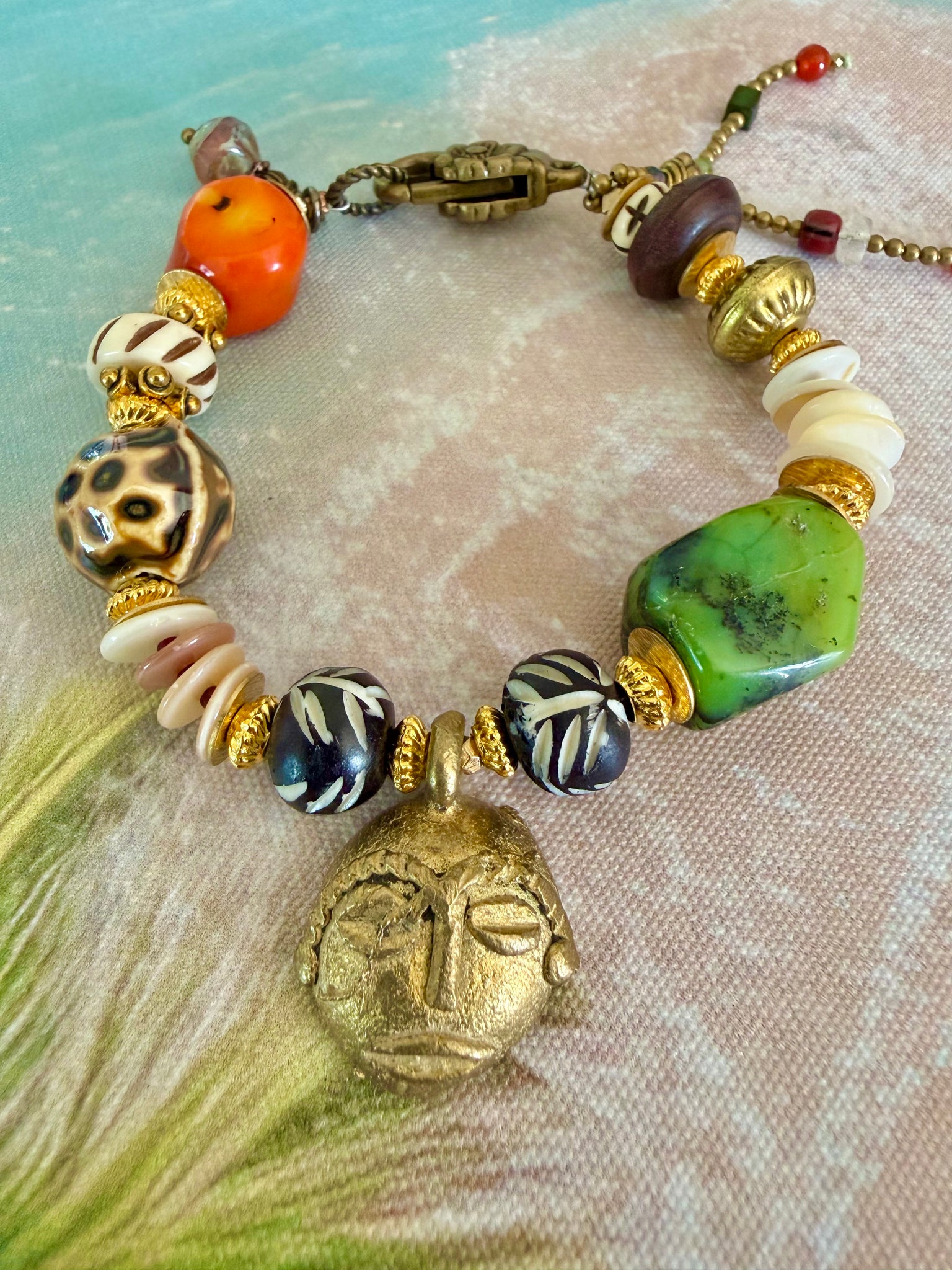 Coastal Nomad Tribal Buddha Charm Bracelet