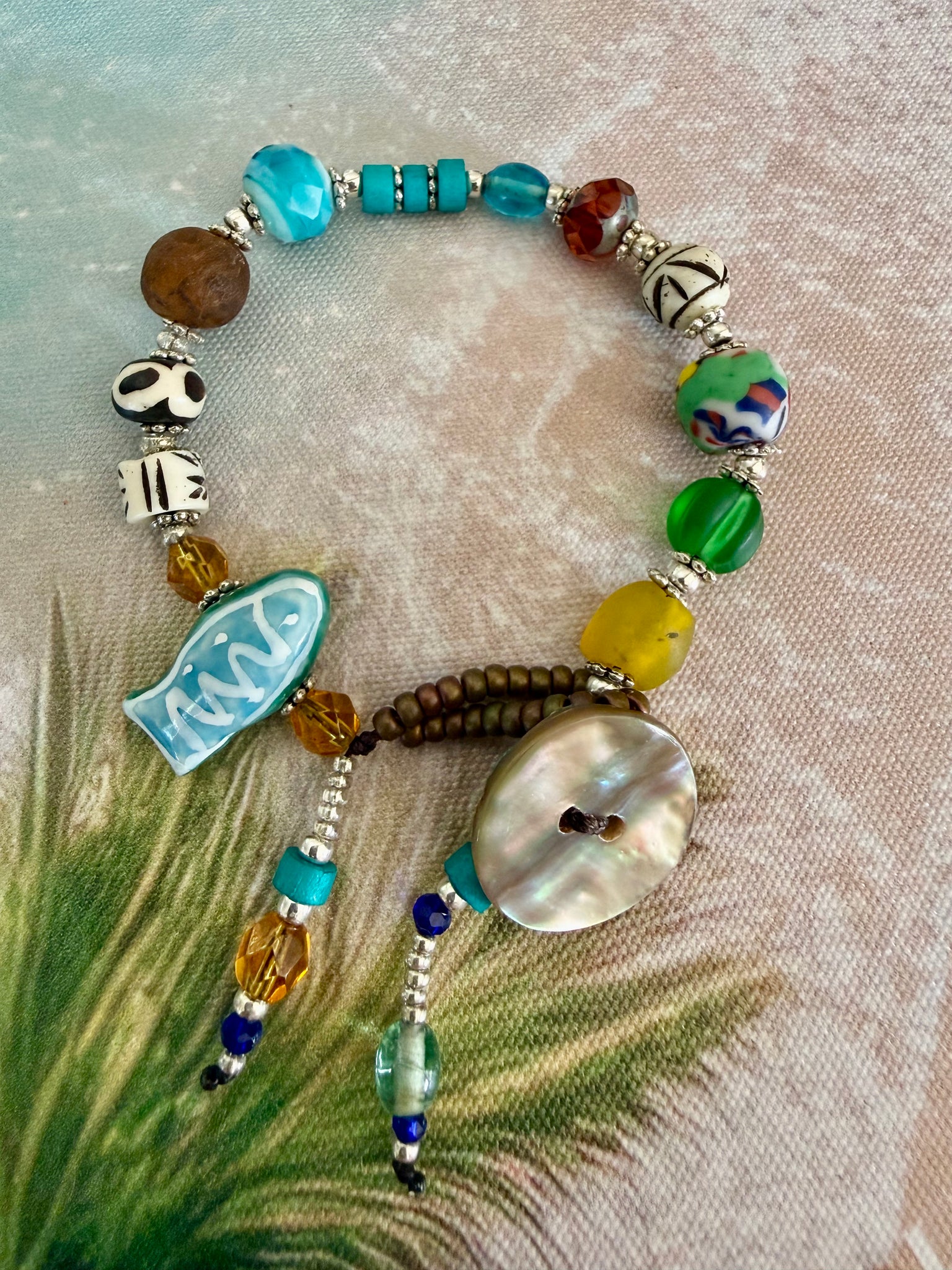 Beach Surf Beaded Bracelet