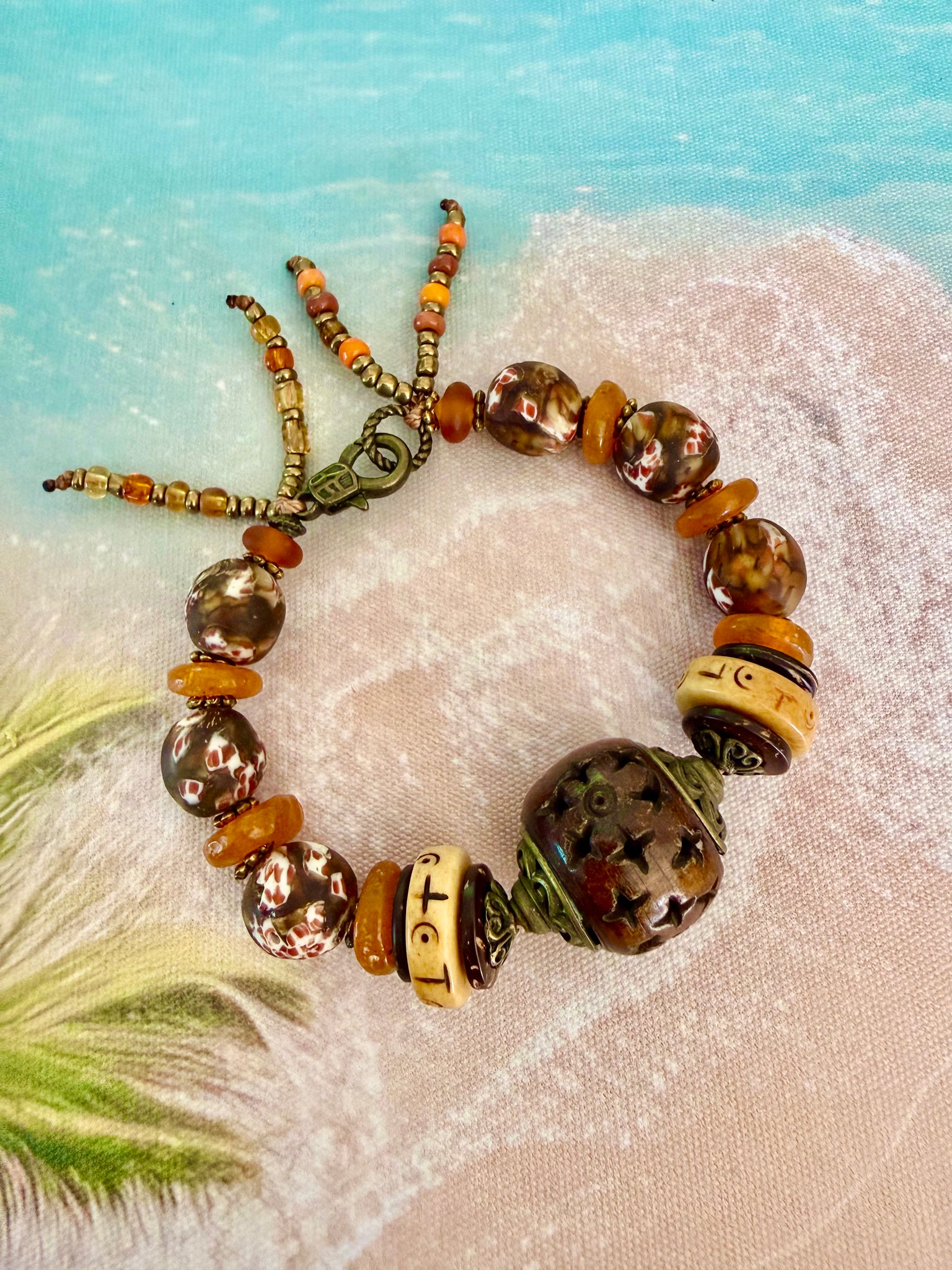 Tribal Sunset Bead Bracelet