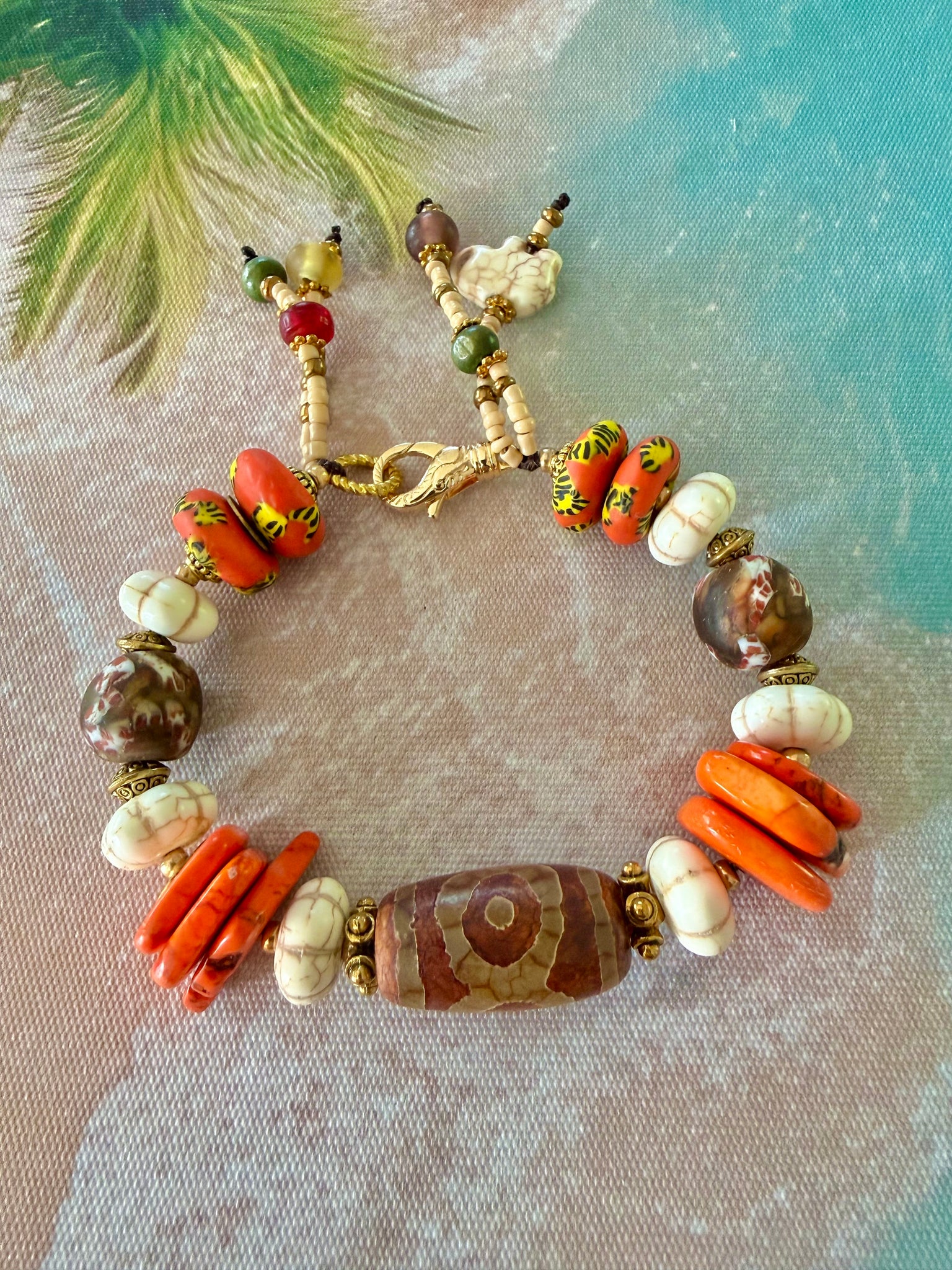 Nomad Spirit Dzi Bead Bracelet