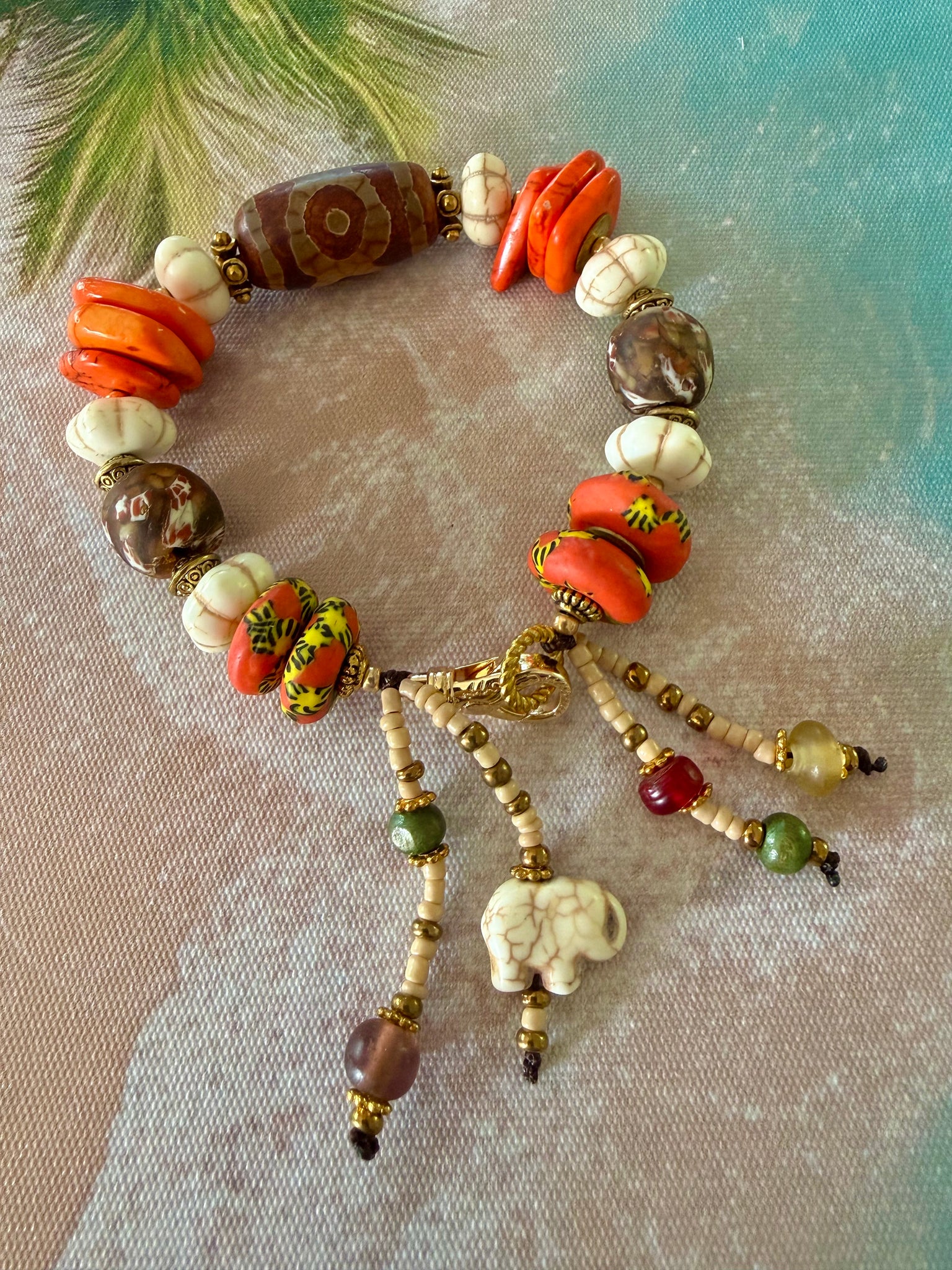 Nomad Spirit Dzi Bead Bracelet