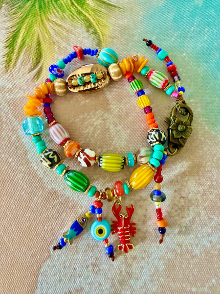 Colourful Coastal Charm Bracelet