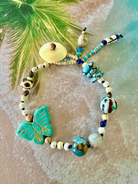 Butterfly Charm Boho Bracelet