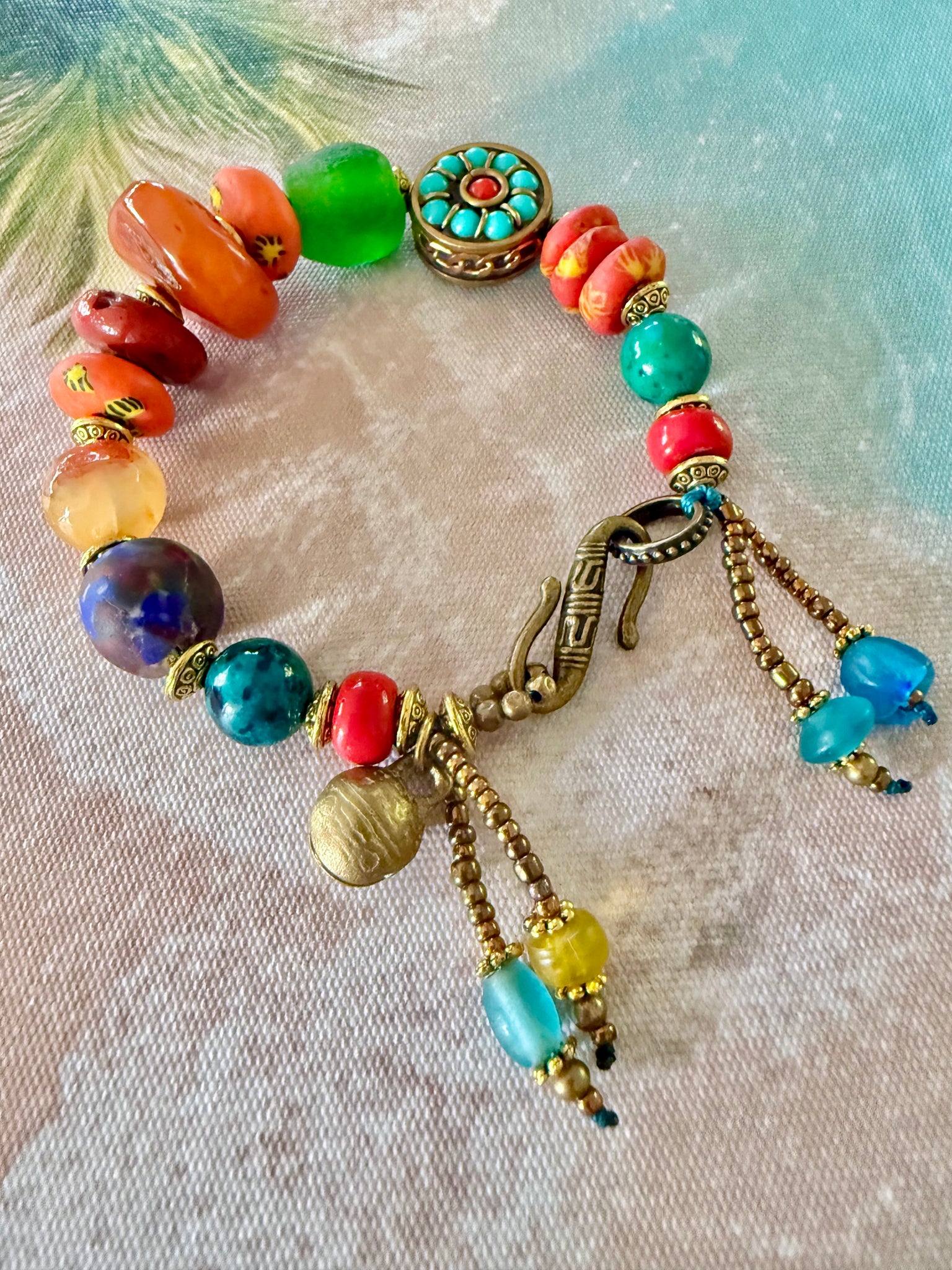 Island Coral & Coastal Treasure Bracelet