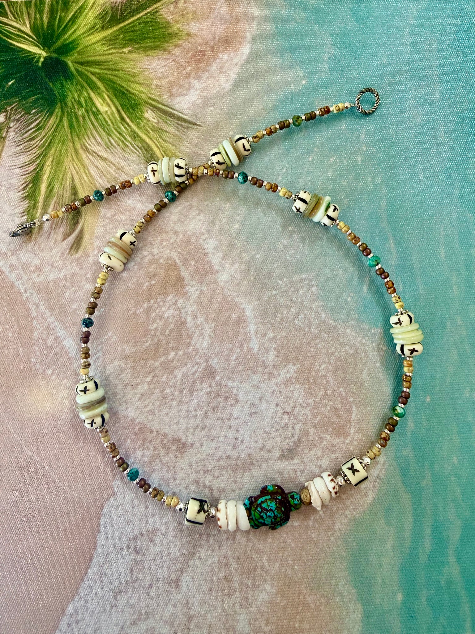 Coastal Shell Beaded Necklace