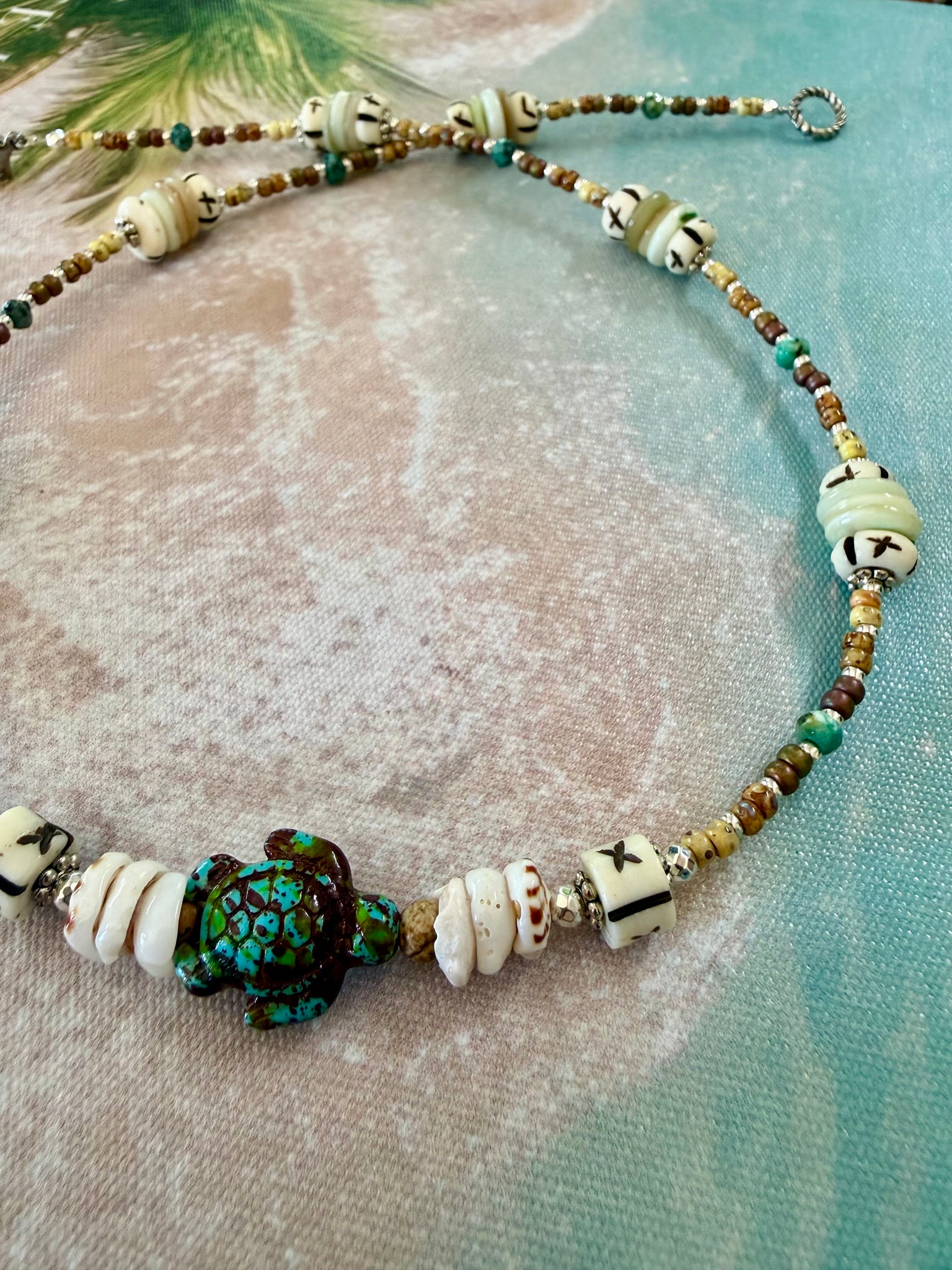Coastal Shell Beaded Necklace
