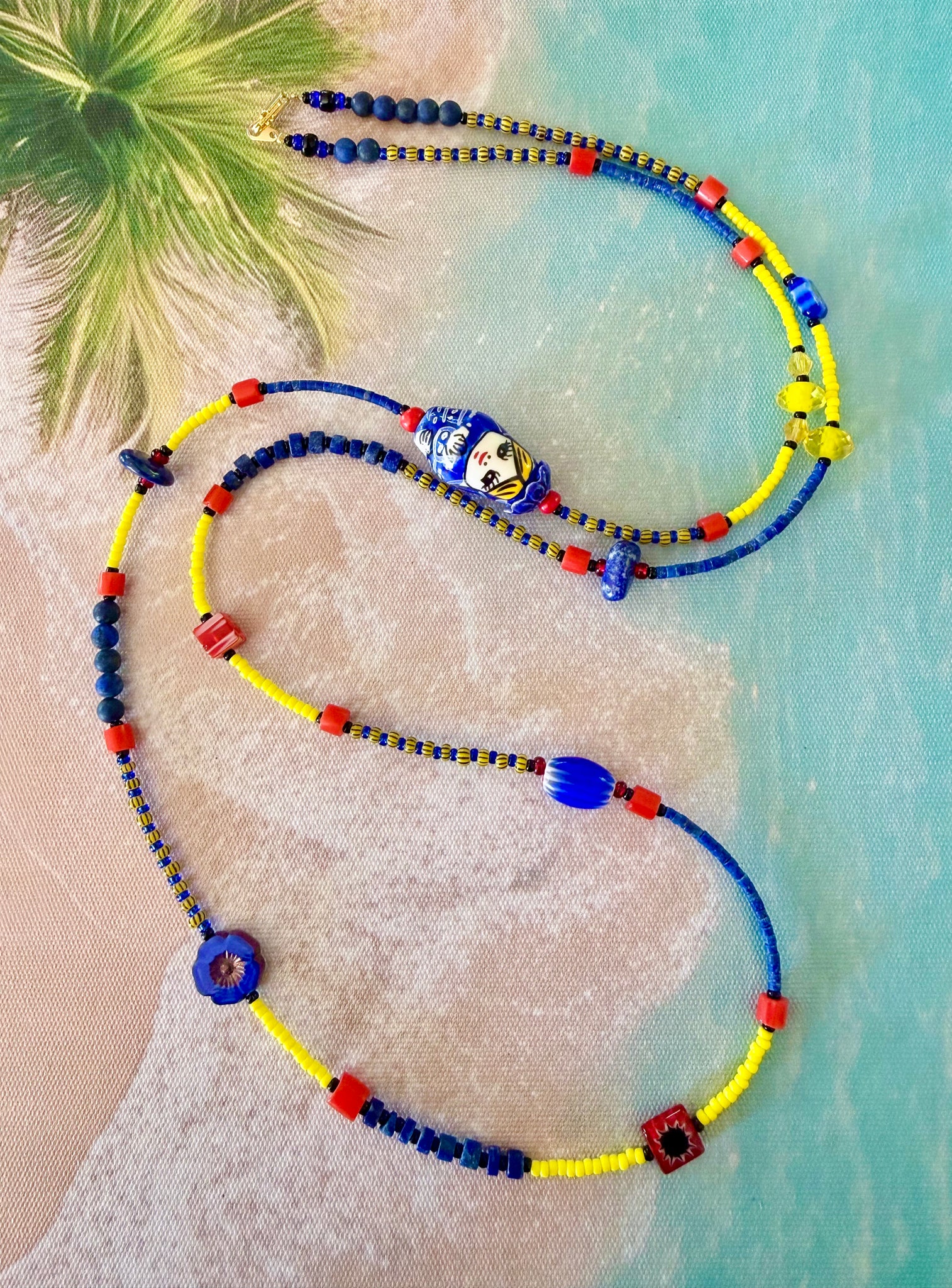 Seed Bead Doll Necklace
