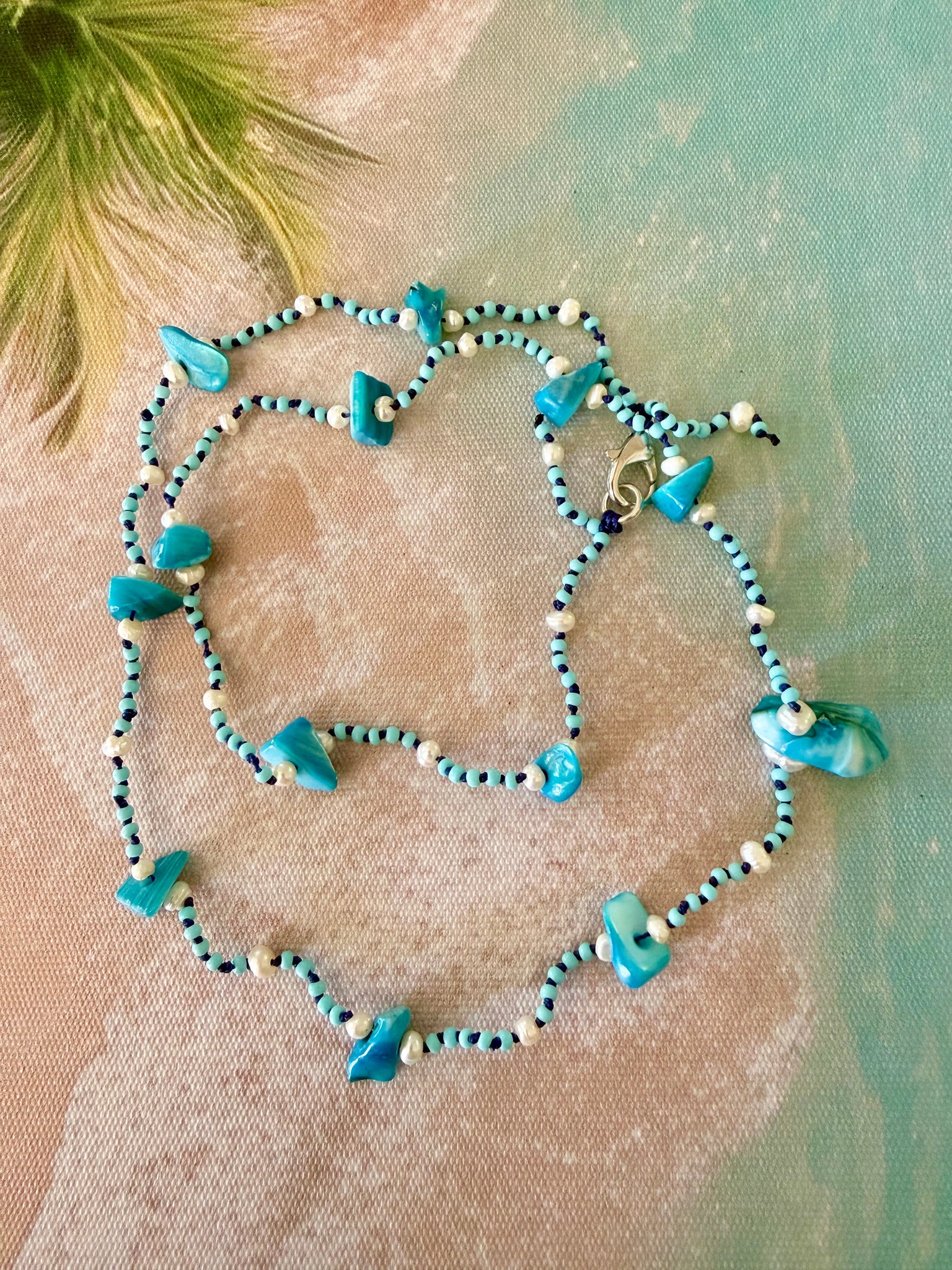 Ocean Breeze Knotted Turquoise Necklace