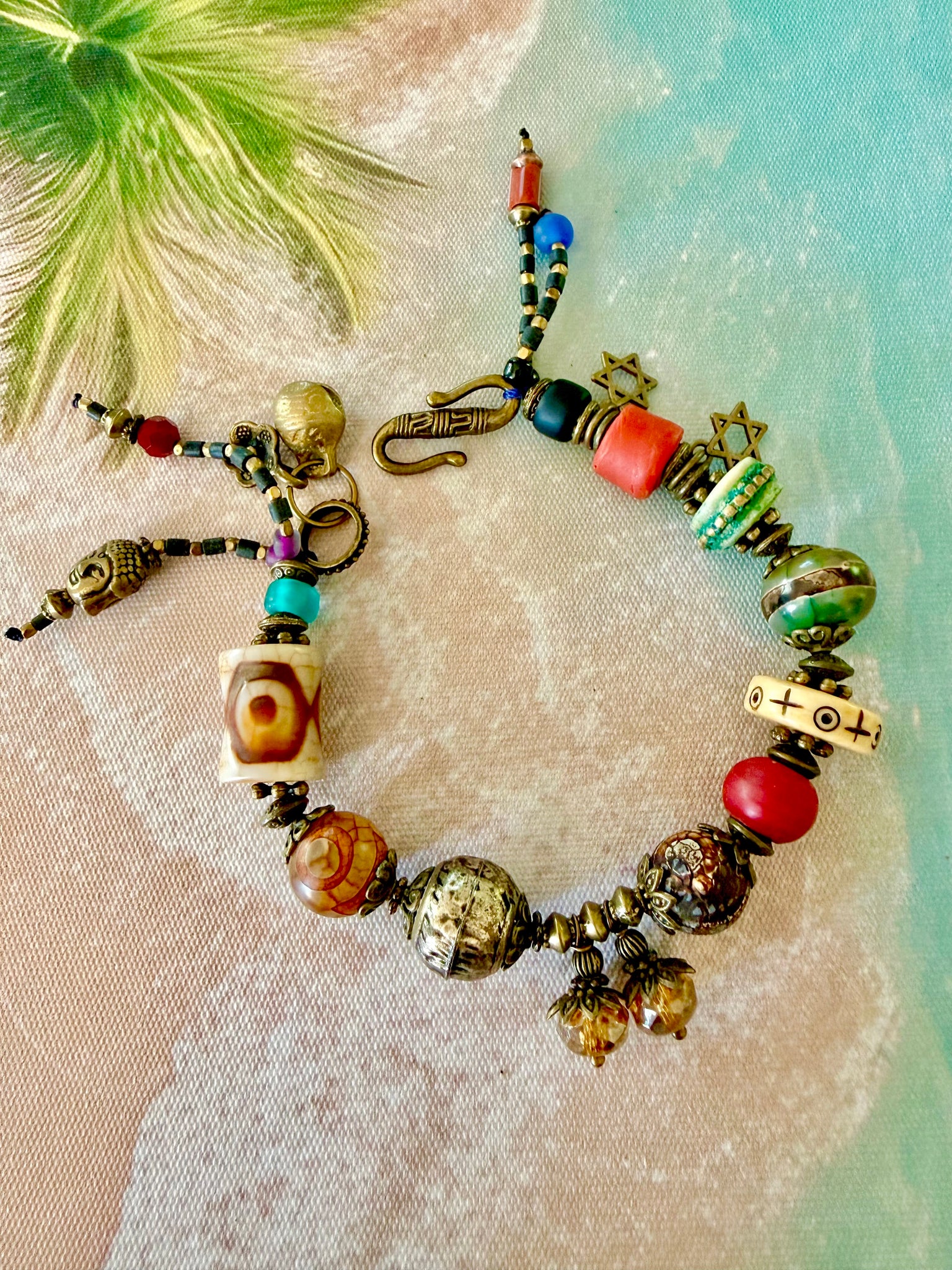 Tibetan Tribal Dzi Stone Bracelet