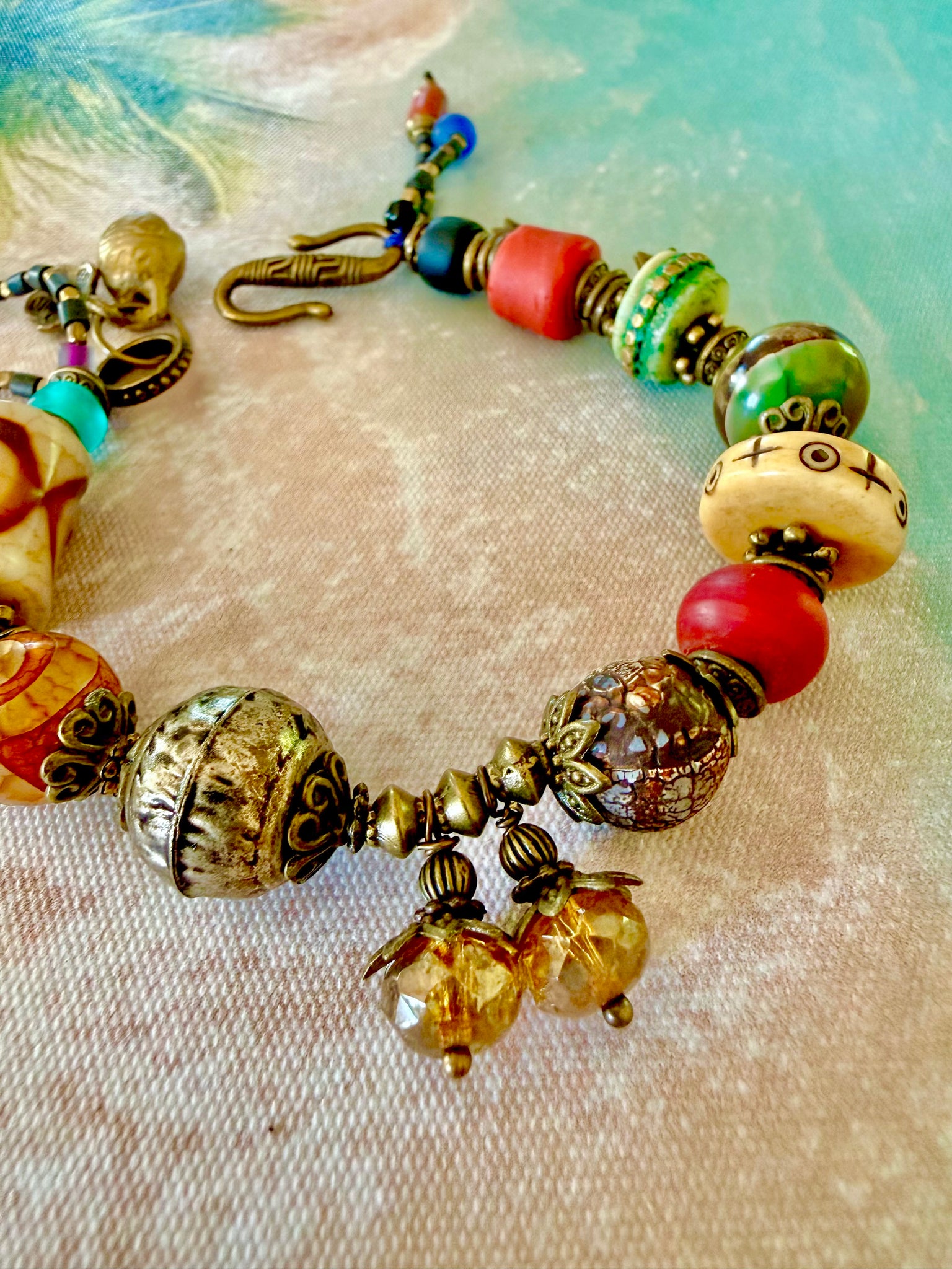 Tibetan Tribal Dzi Stone Bracelet