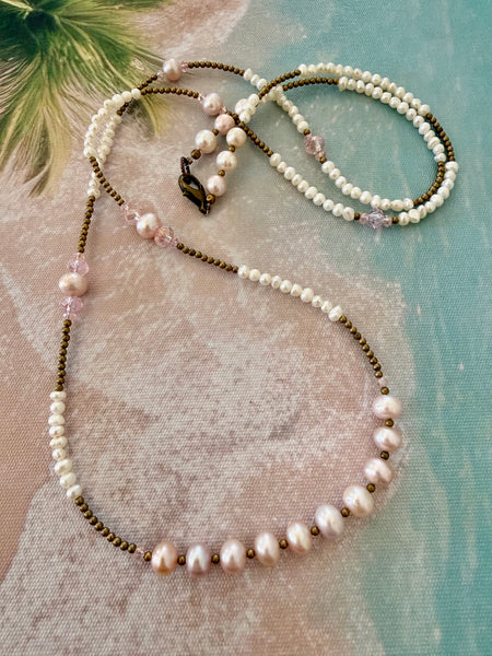 Blush Pearl Coastline Necklace