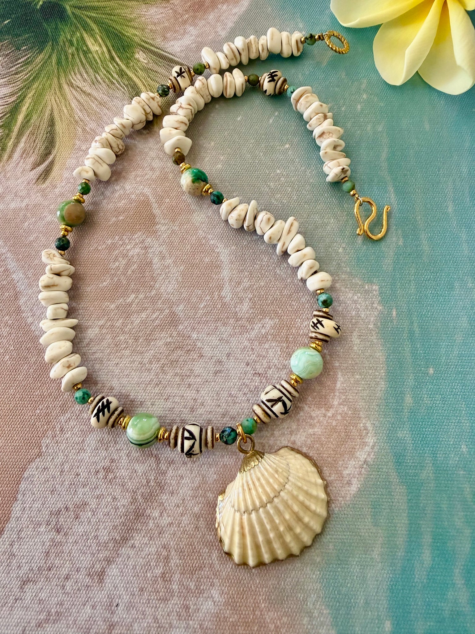 Bali Shell Ocean Boho Necklace