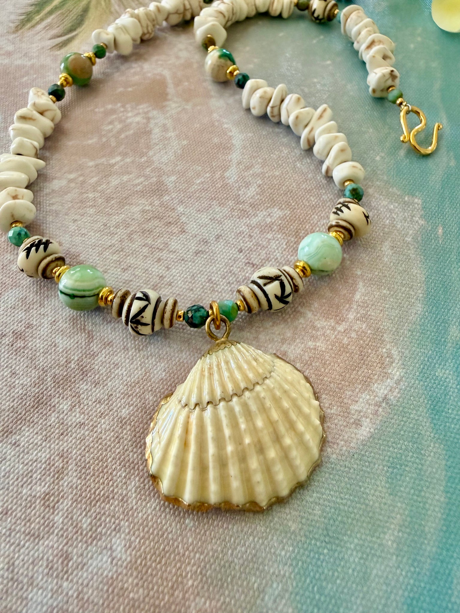 Bali Shell Ocean Boho Necklace