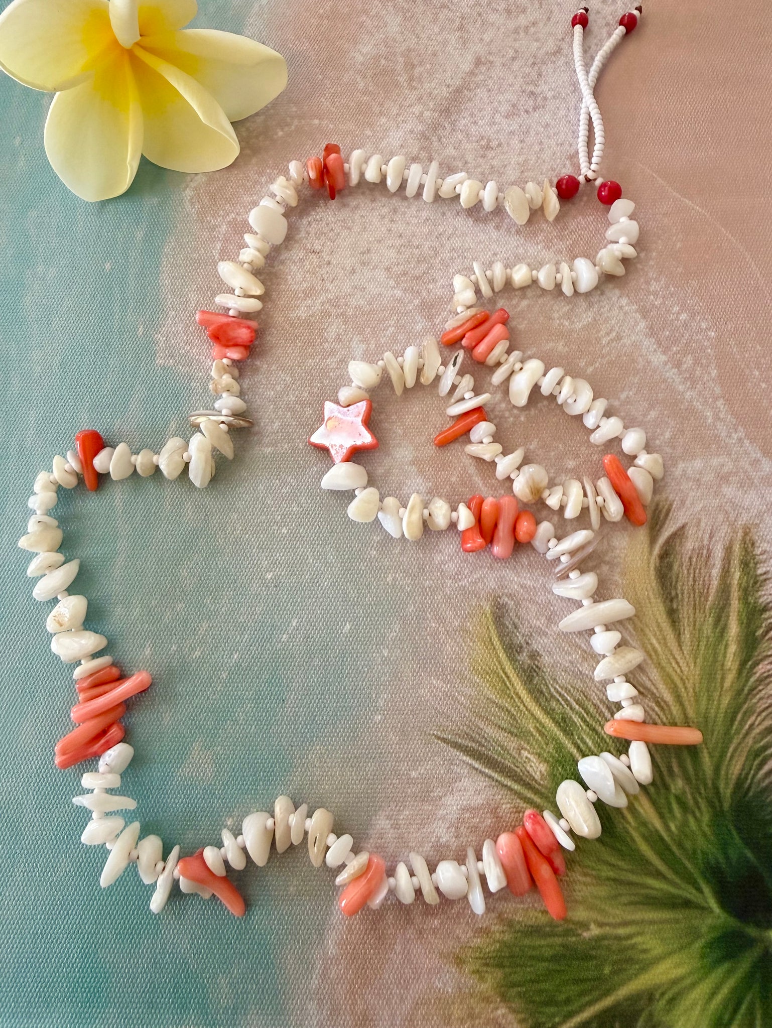 Mermaid Coast Coral Shell Necklace