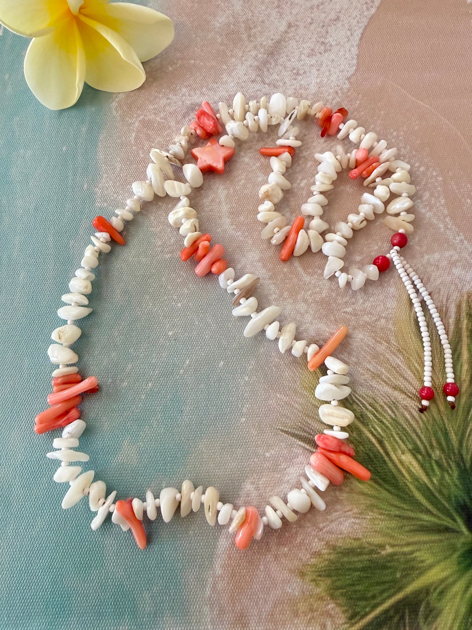 Mermaid Coast Coral Shell Necklace