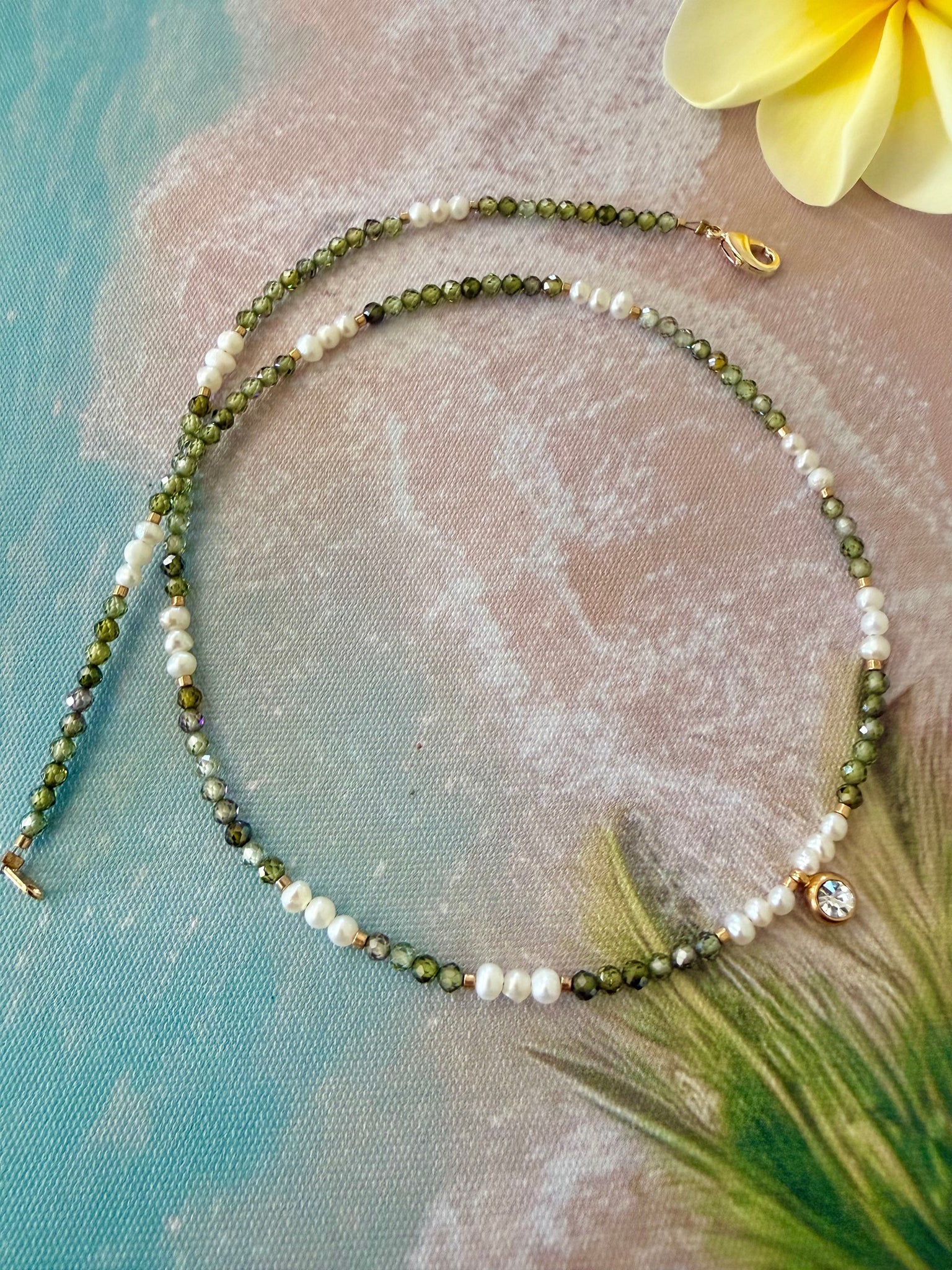 Ocean Treasure Pearl Beaded Necklace