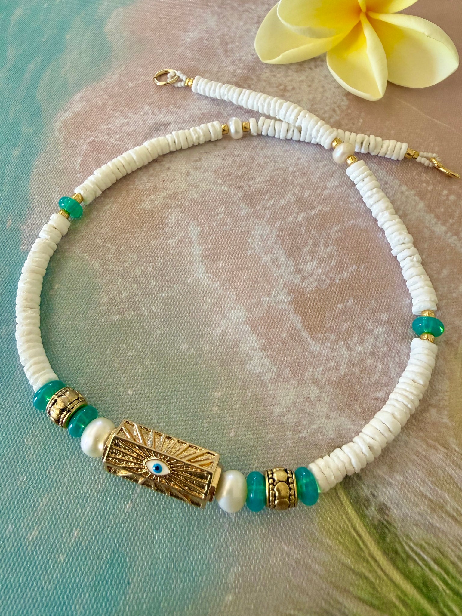 Ocean Eye Protection Shell Necklace
