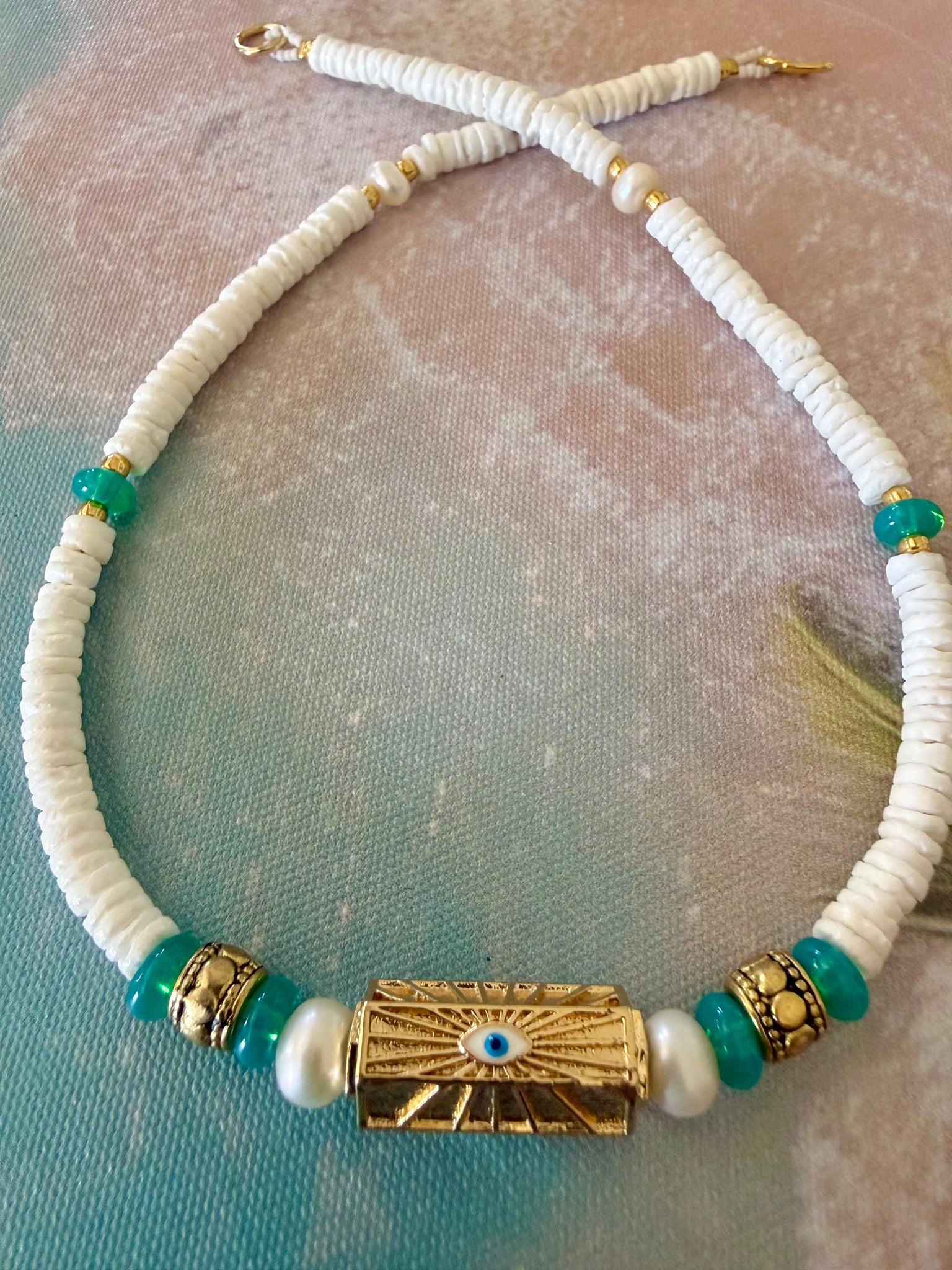 Ocean Eye Protection Shell Necklace
