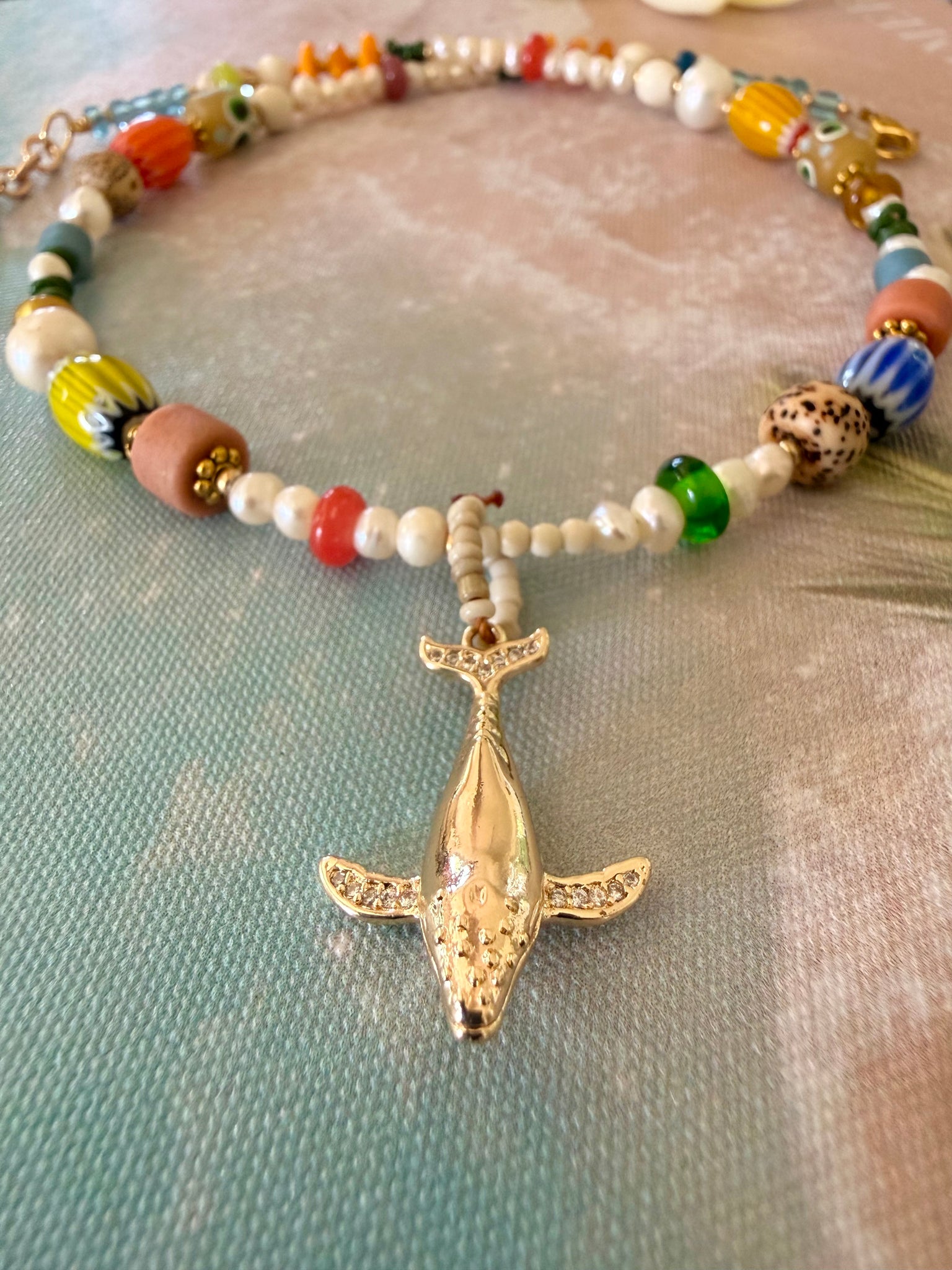 Mermaid Coast Whale Necklace