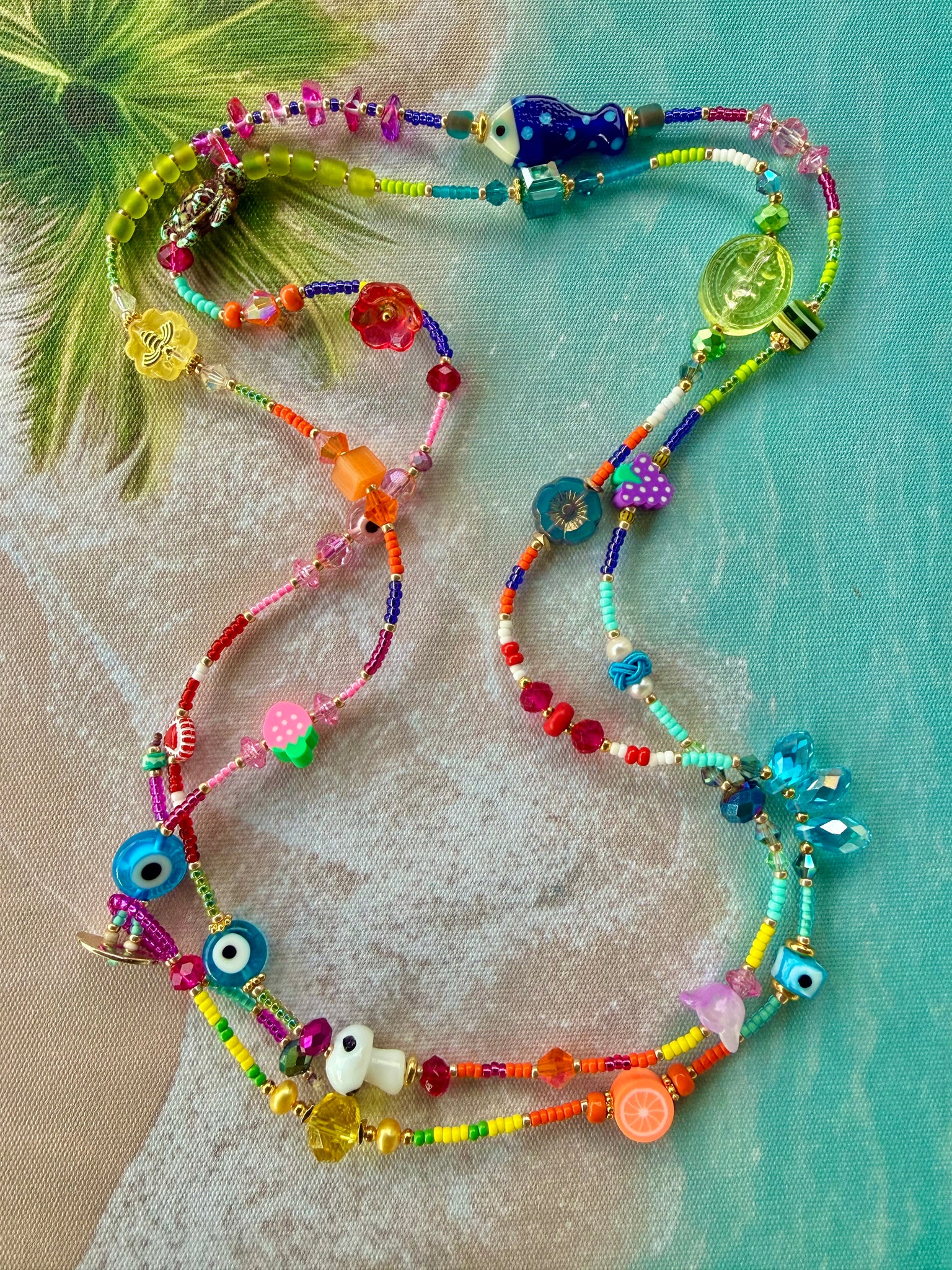 Gypsy Soul Multi Evil Eye Charm Wrap  Bracelet (1)