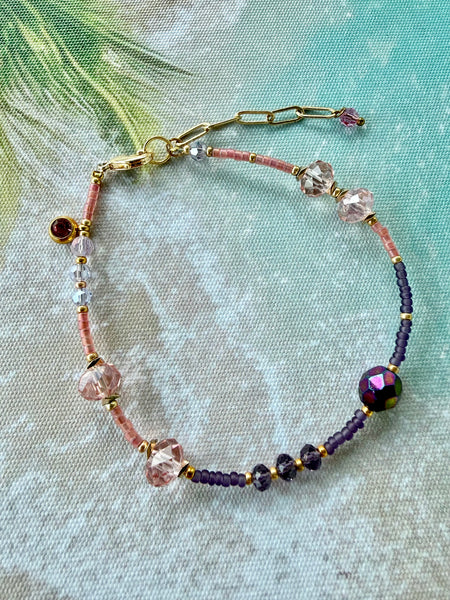 Crystal Seed Bead Bracelet