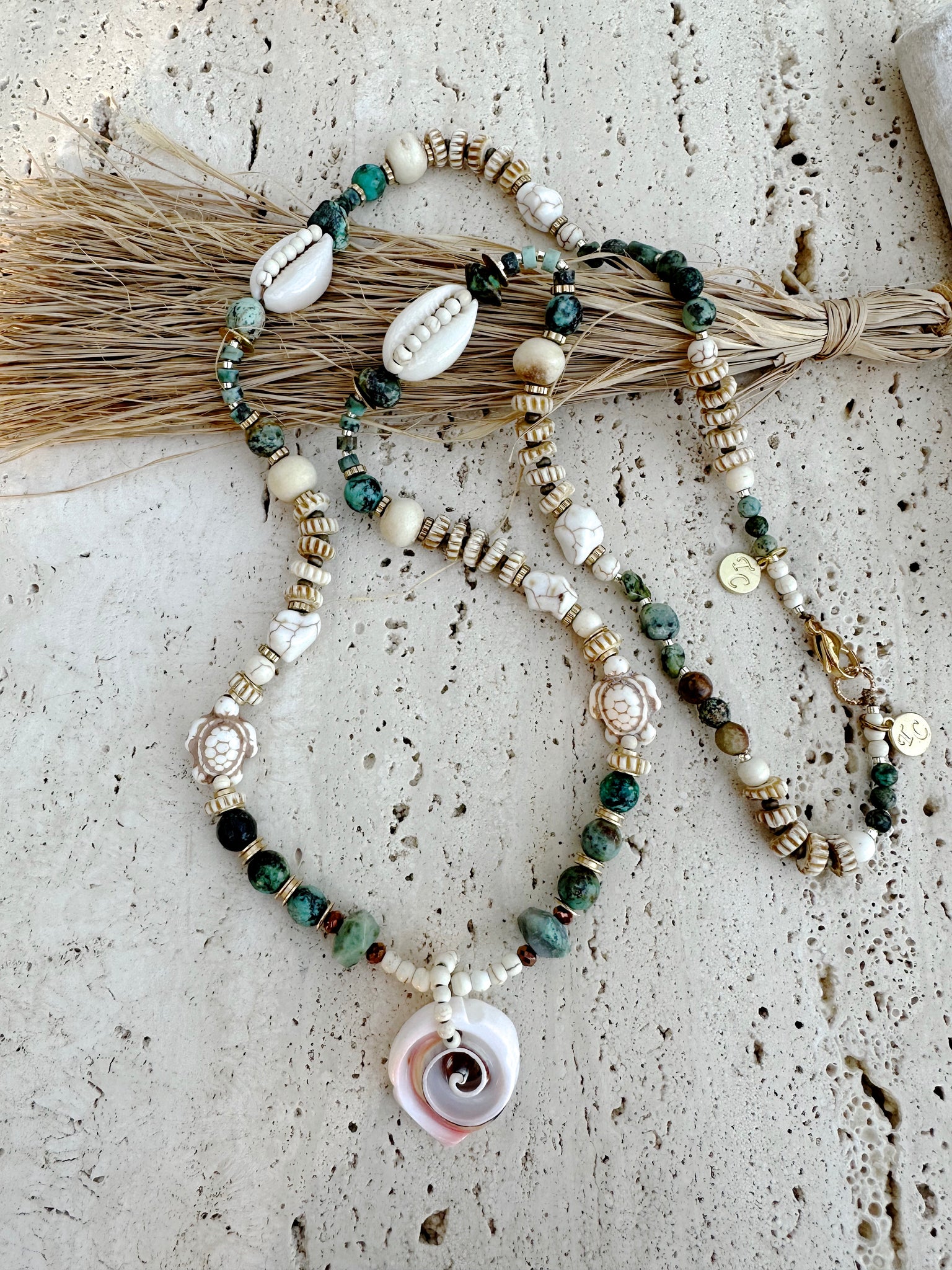 Turquoise Stone Boho Necklace