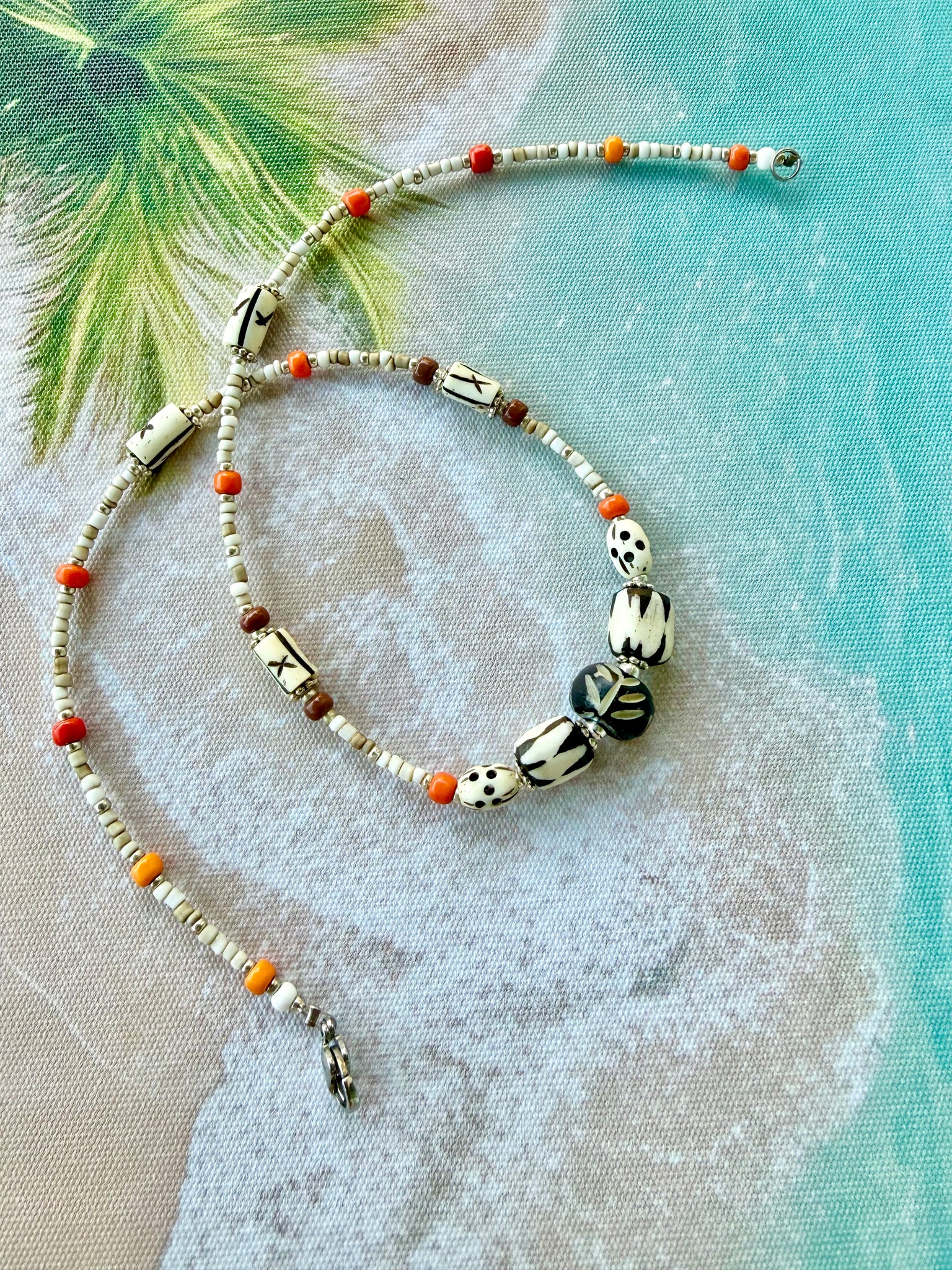 Sunkissed  Island Seed Bead Necklace