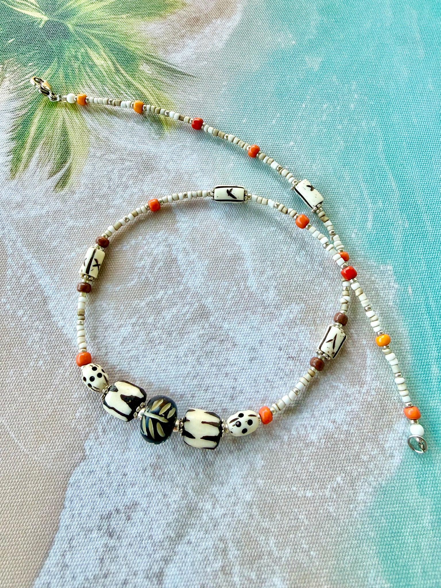Sunkissed  Island Seed Bead Necklace