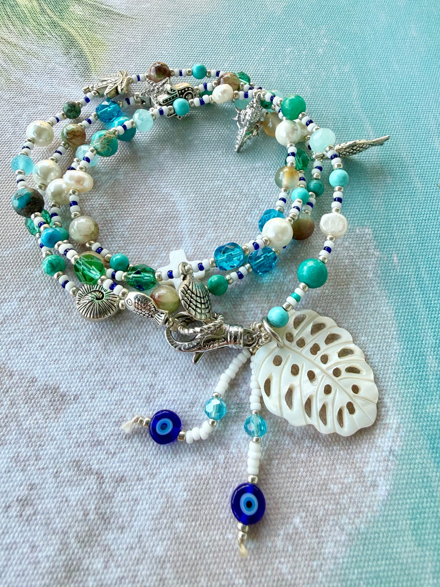 Silver Shell Charm Bracelet