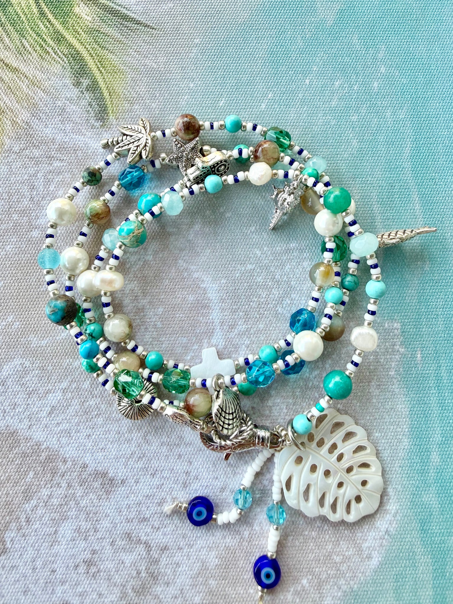 Silver Shell Charm Bracelet