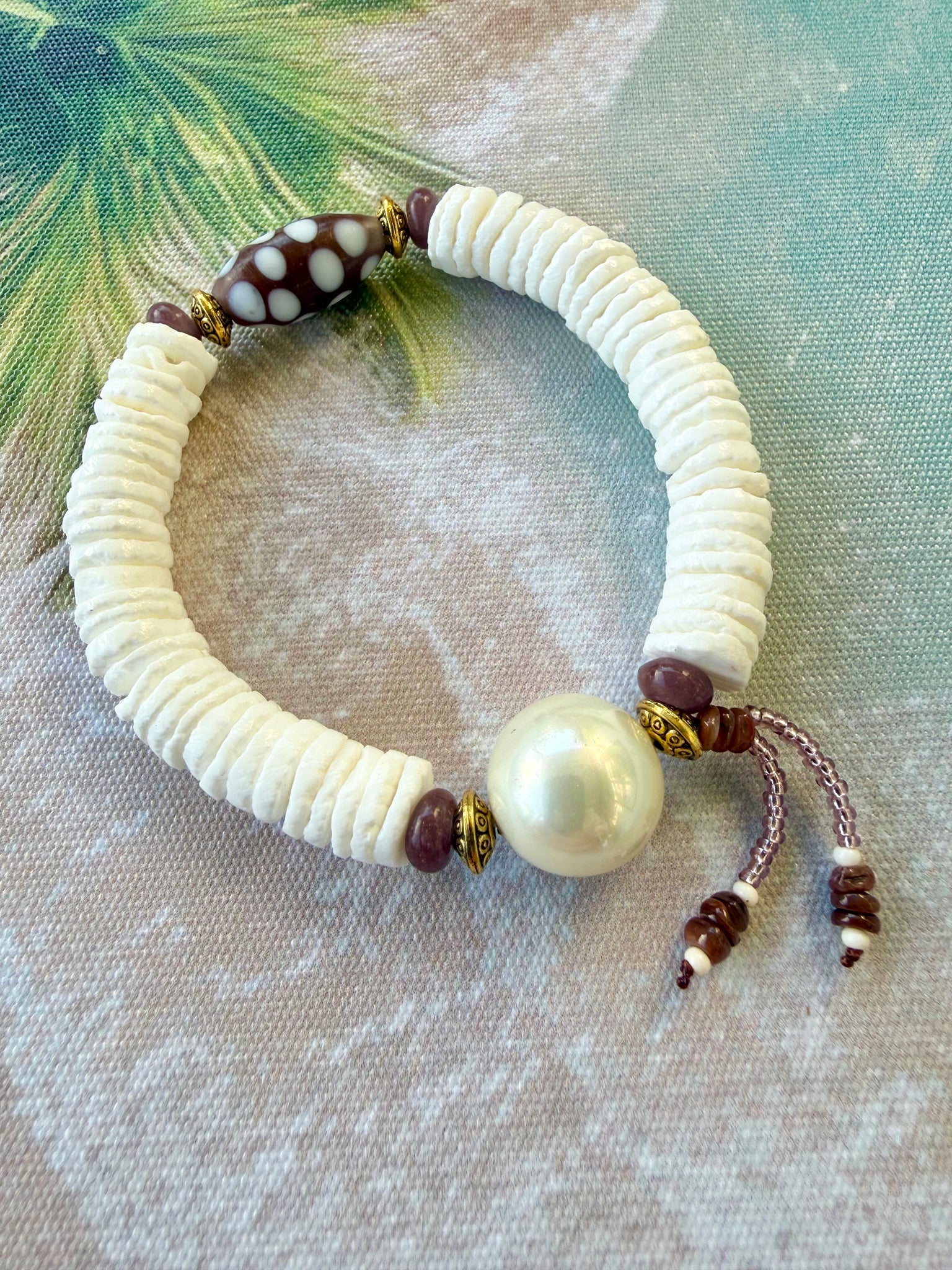 Shell Pearl Boho Beach Bracelet
