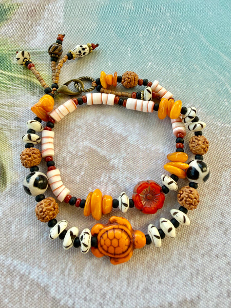 Boho Turtle Wrap Bracelet