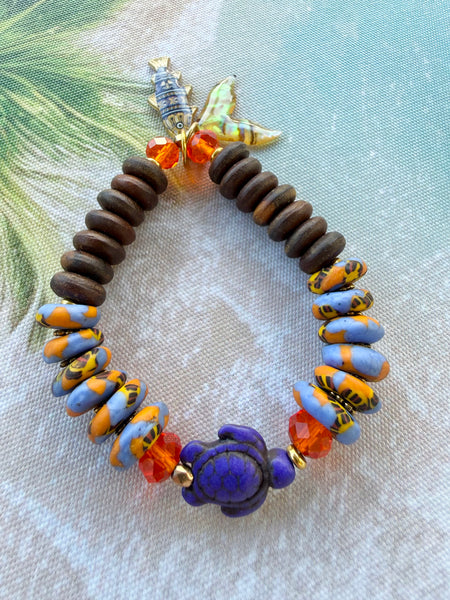 Ocean Sunset Turtle Bracelet