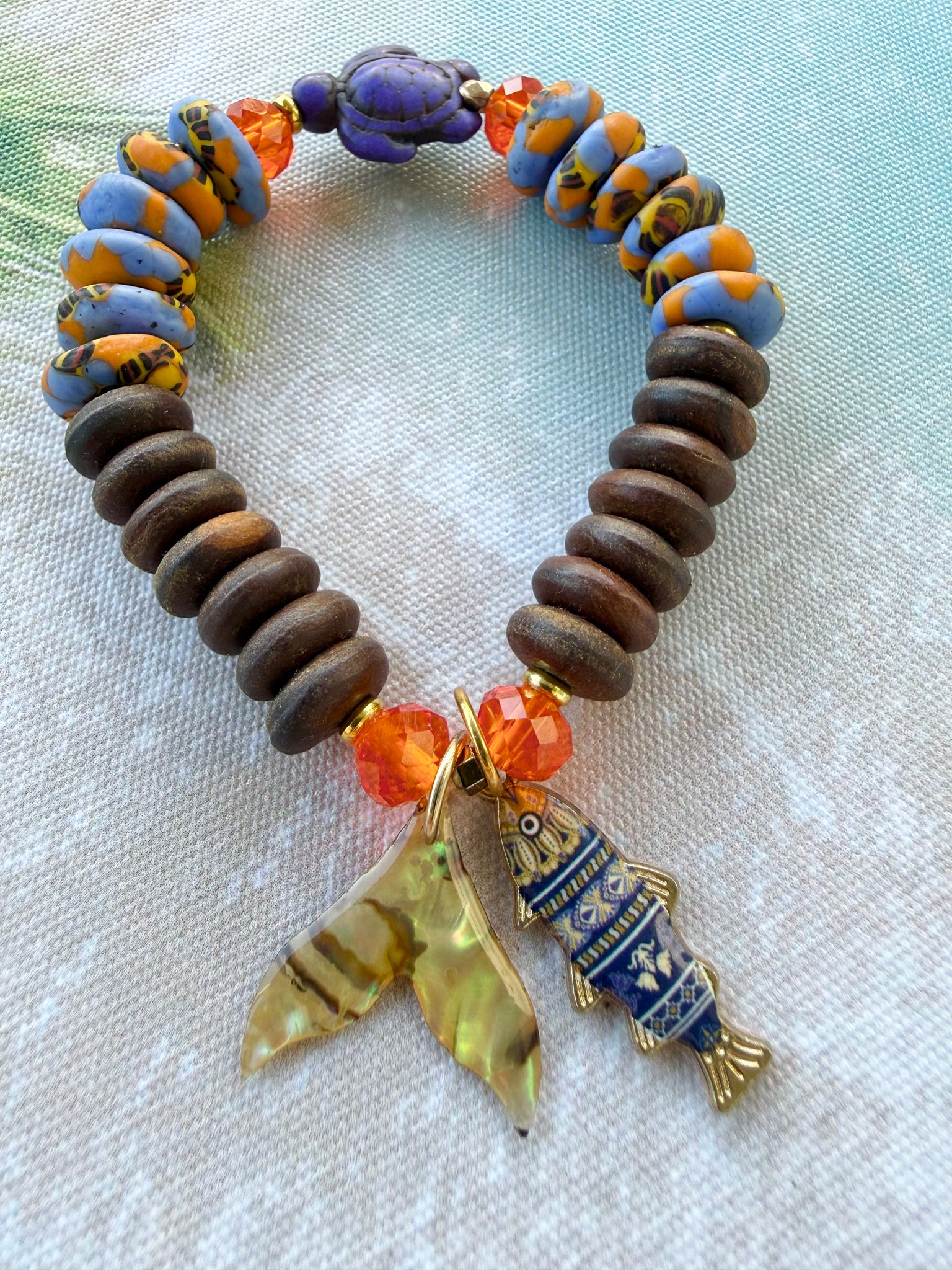 Ocean Sunset Turtle Bracelet