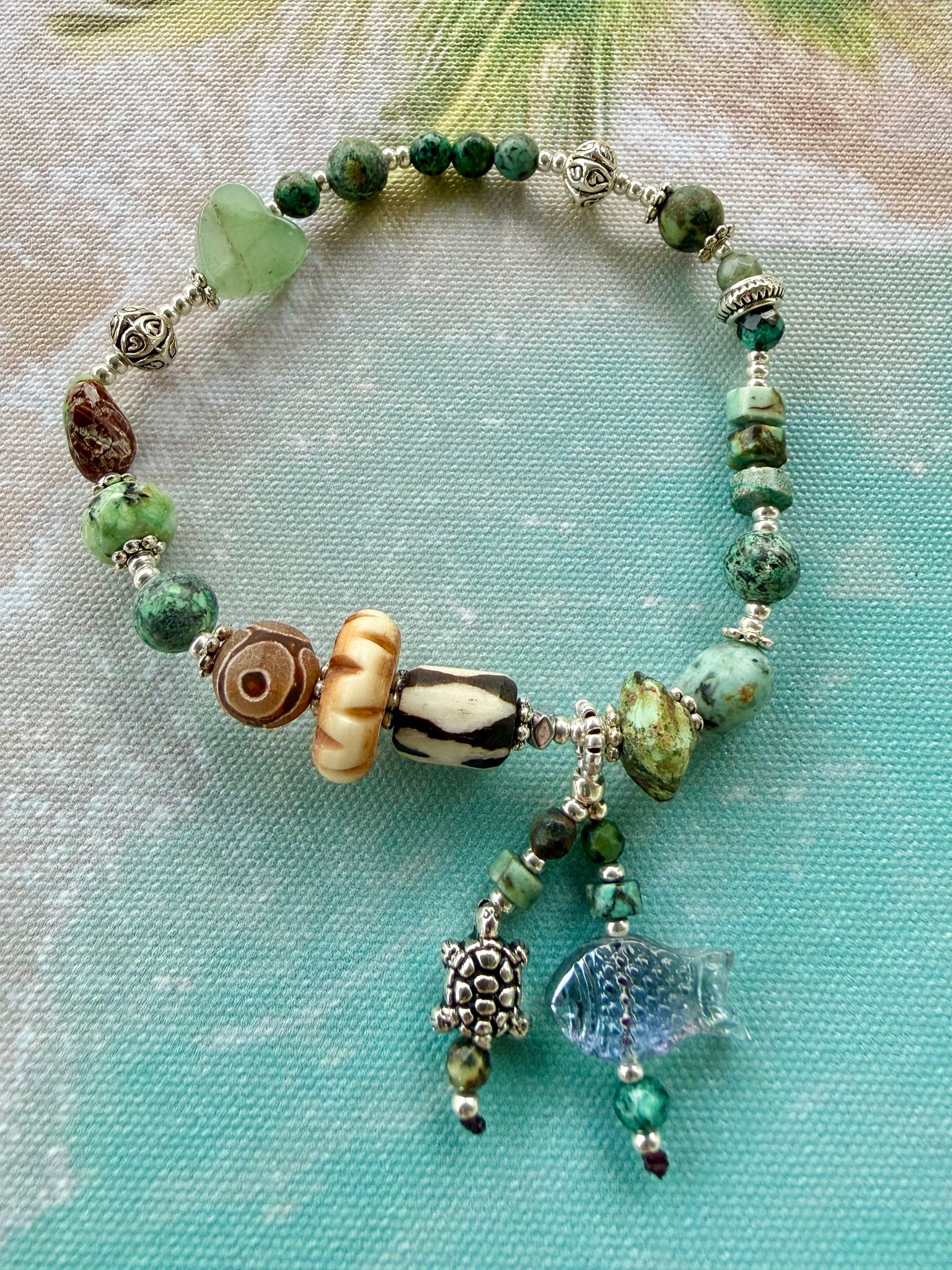 Boho Turquoise Stone Bracelet
