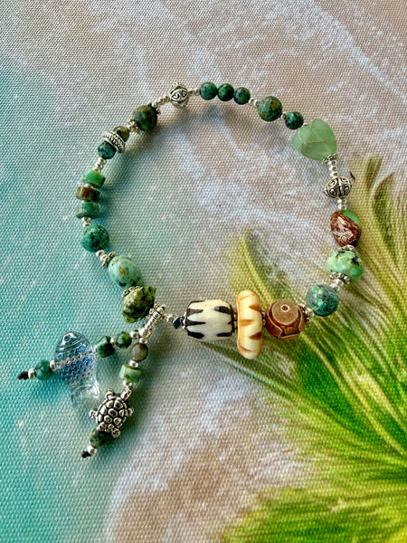 Island Soul Turquoise Charm Bracelet