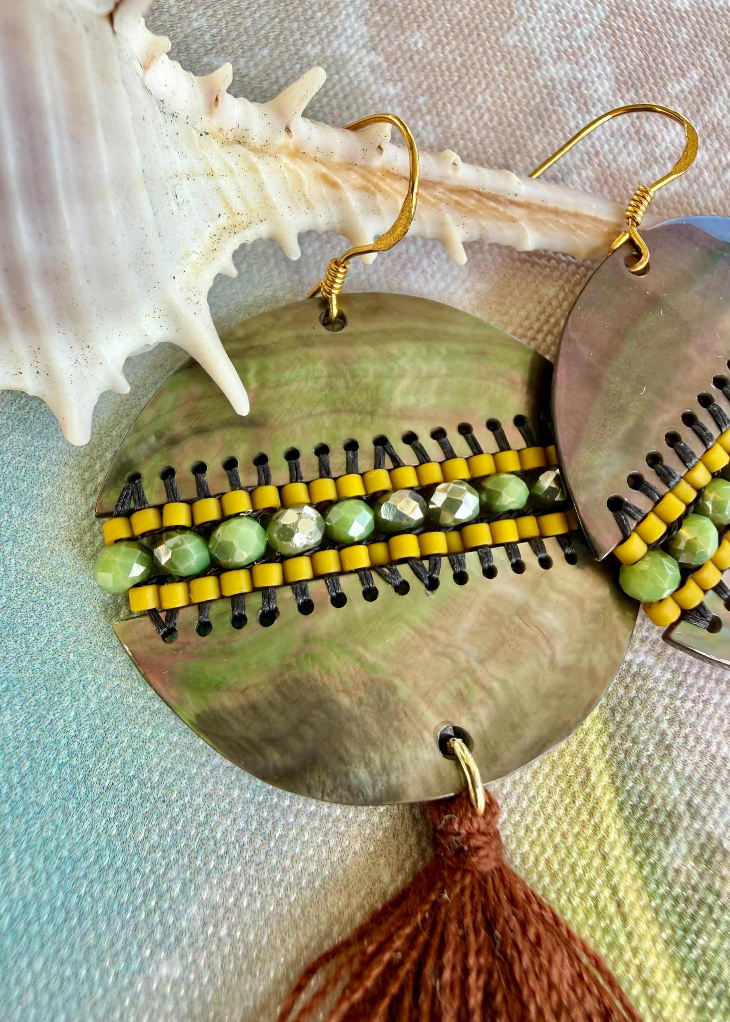 Paua Shell Island Earrings