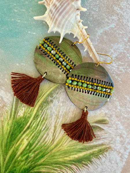 Paua Shell Island Earrings