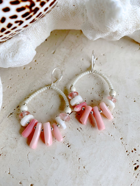 Pink Shell Earrings