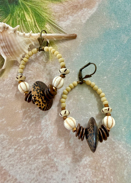 Boho Beaded Tribal Earrings