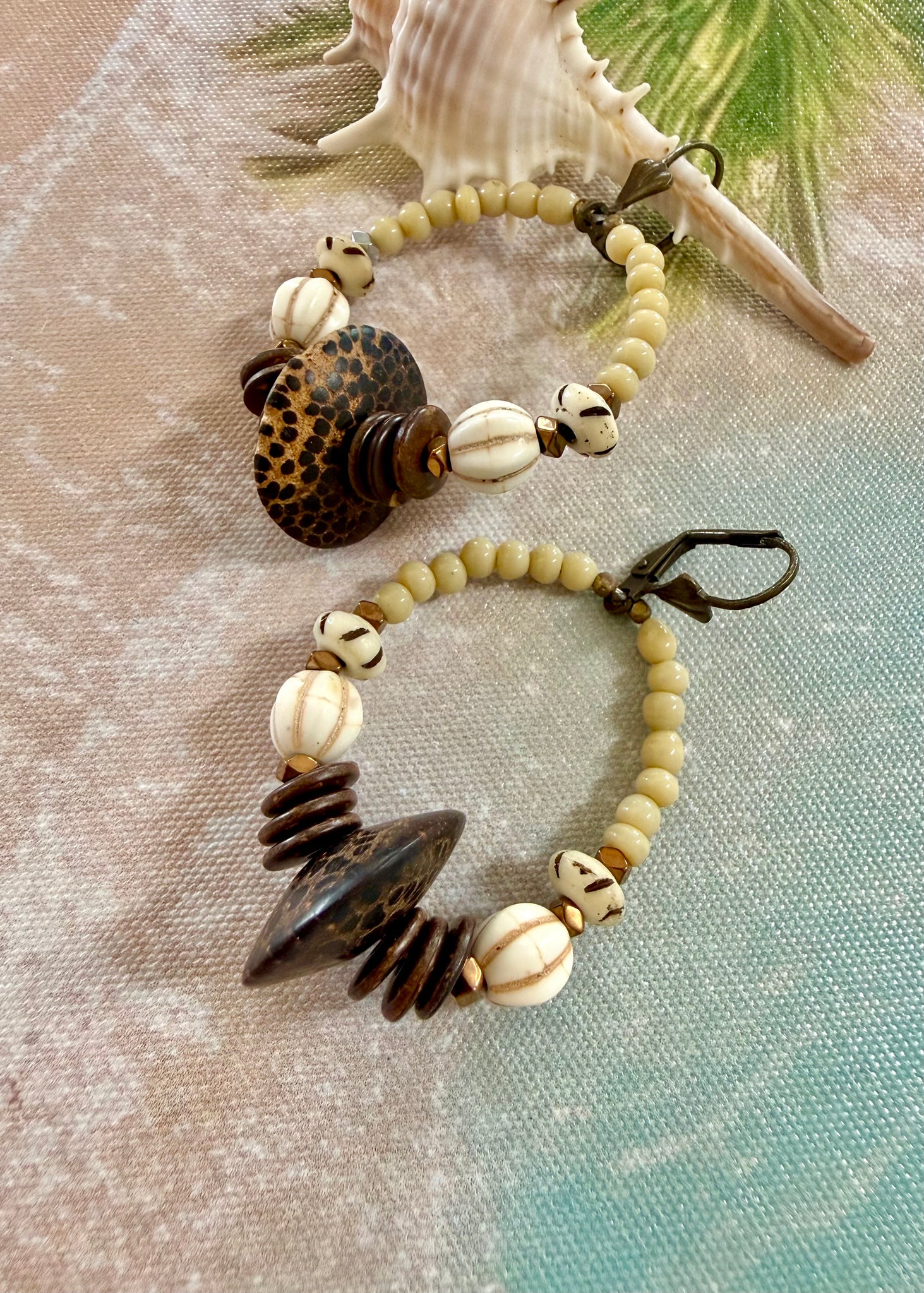 Boho Beaded Tribal Earrings