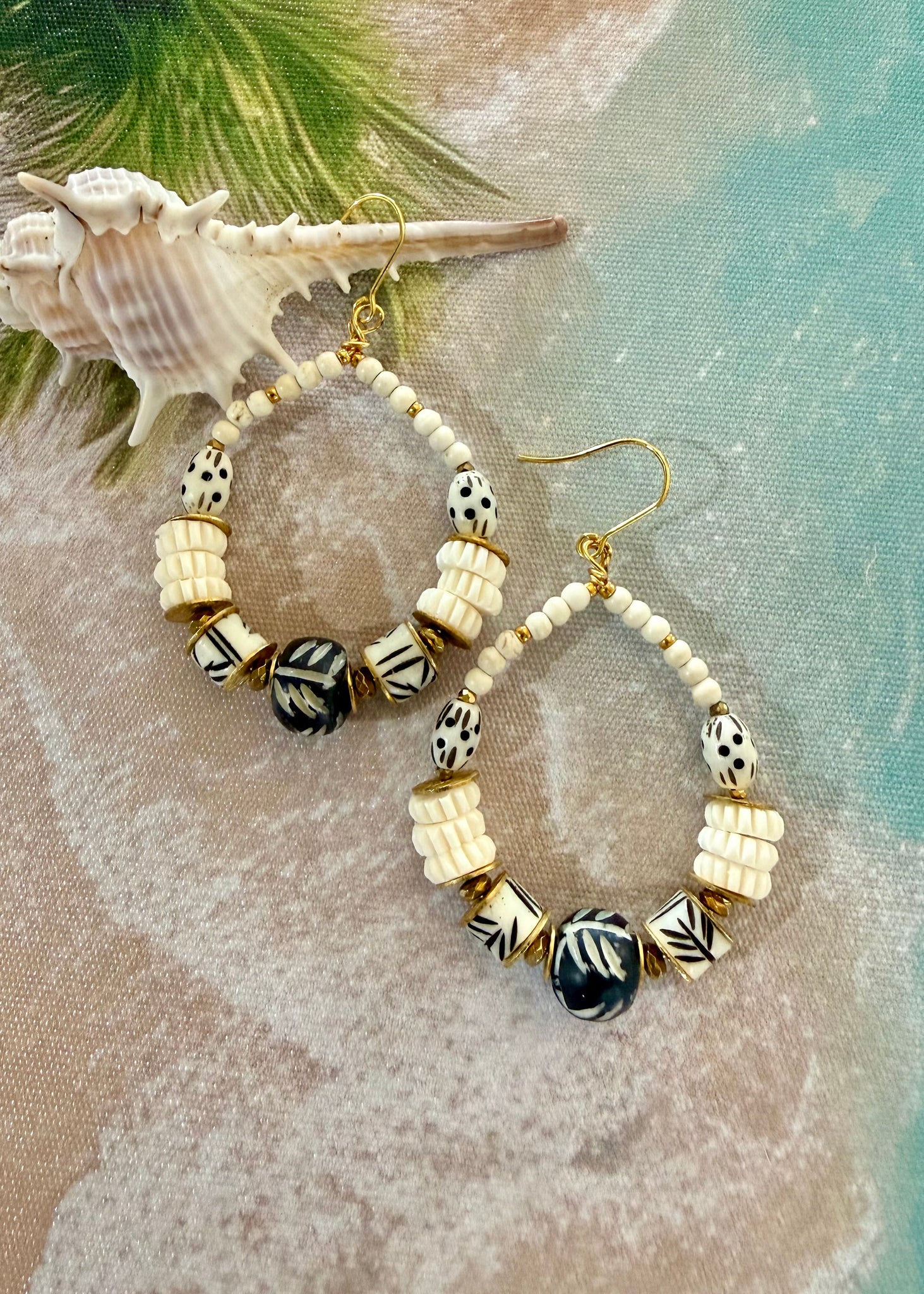 Bali Beach Beaded Earrings