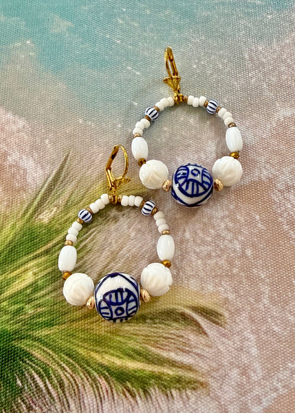Palm Coastal Island Earrings