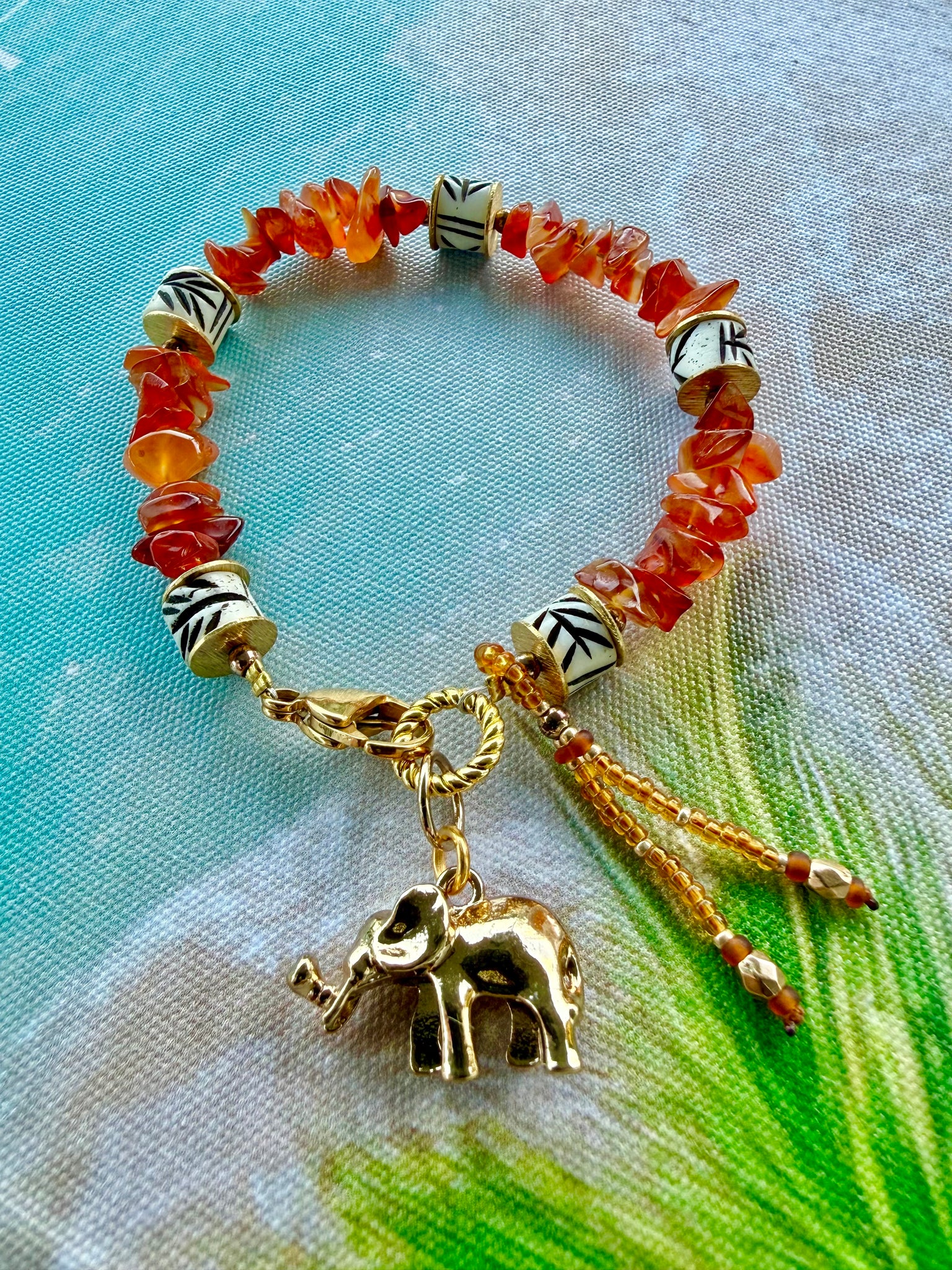 Desert Sunset Elephant Bracelet