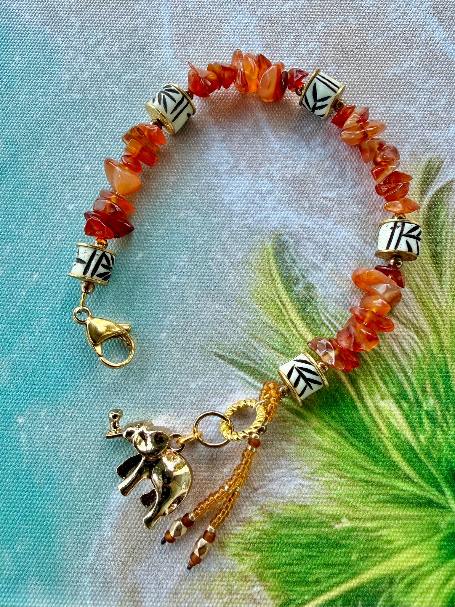 Desert Sunset Elephant Bracelet