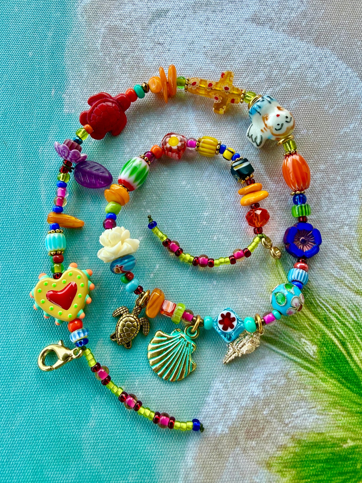 Boho Chic Charm Beaded Bracelet
