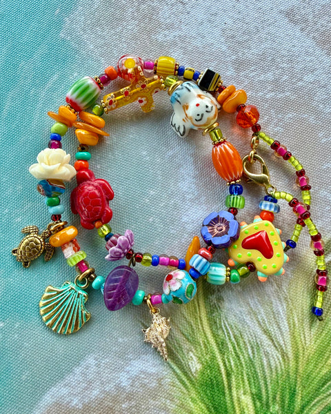 Island Treasure Charm Wrap Bracelet
